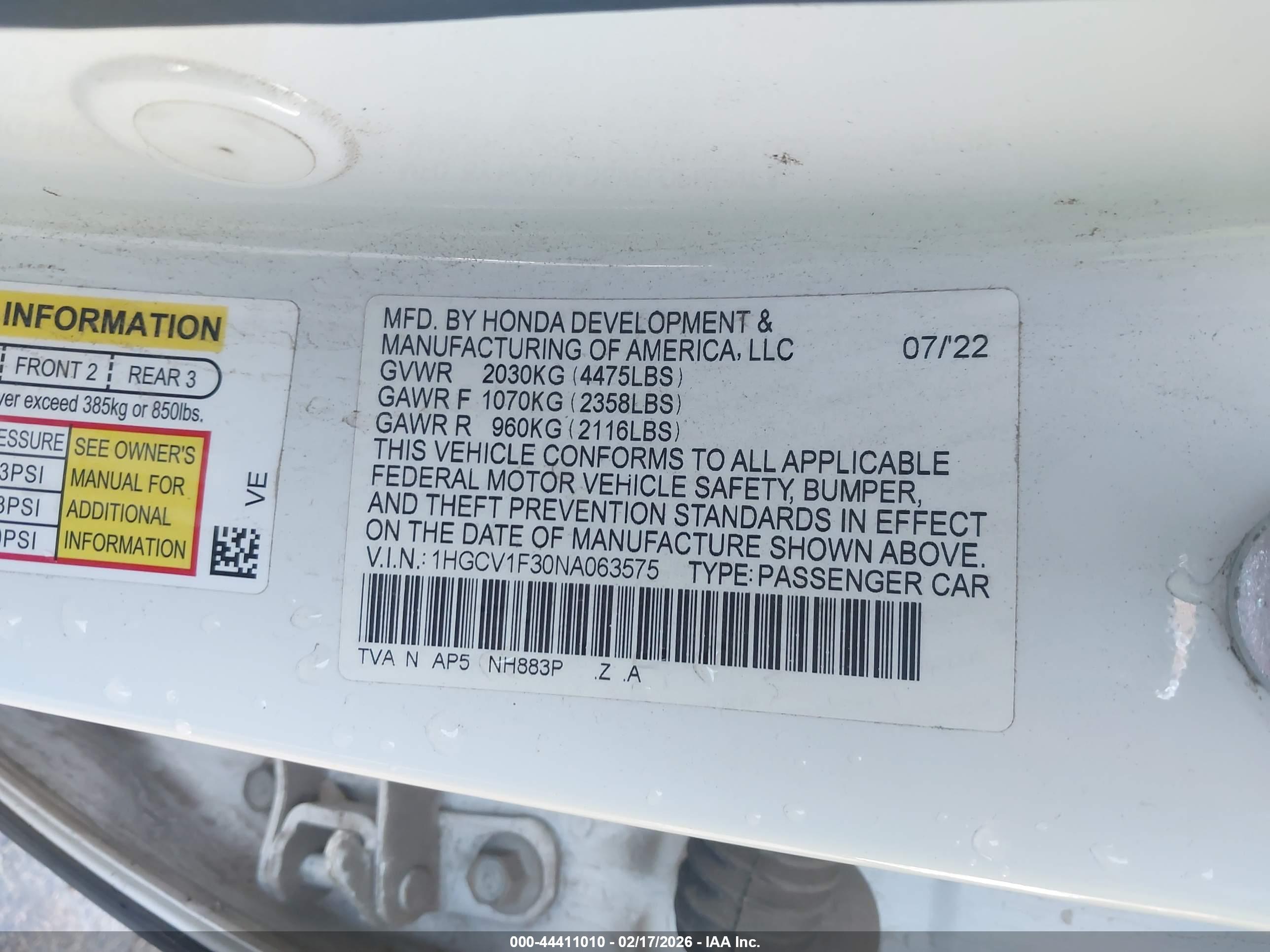HONDA ACCORD image 9