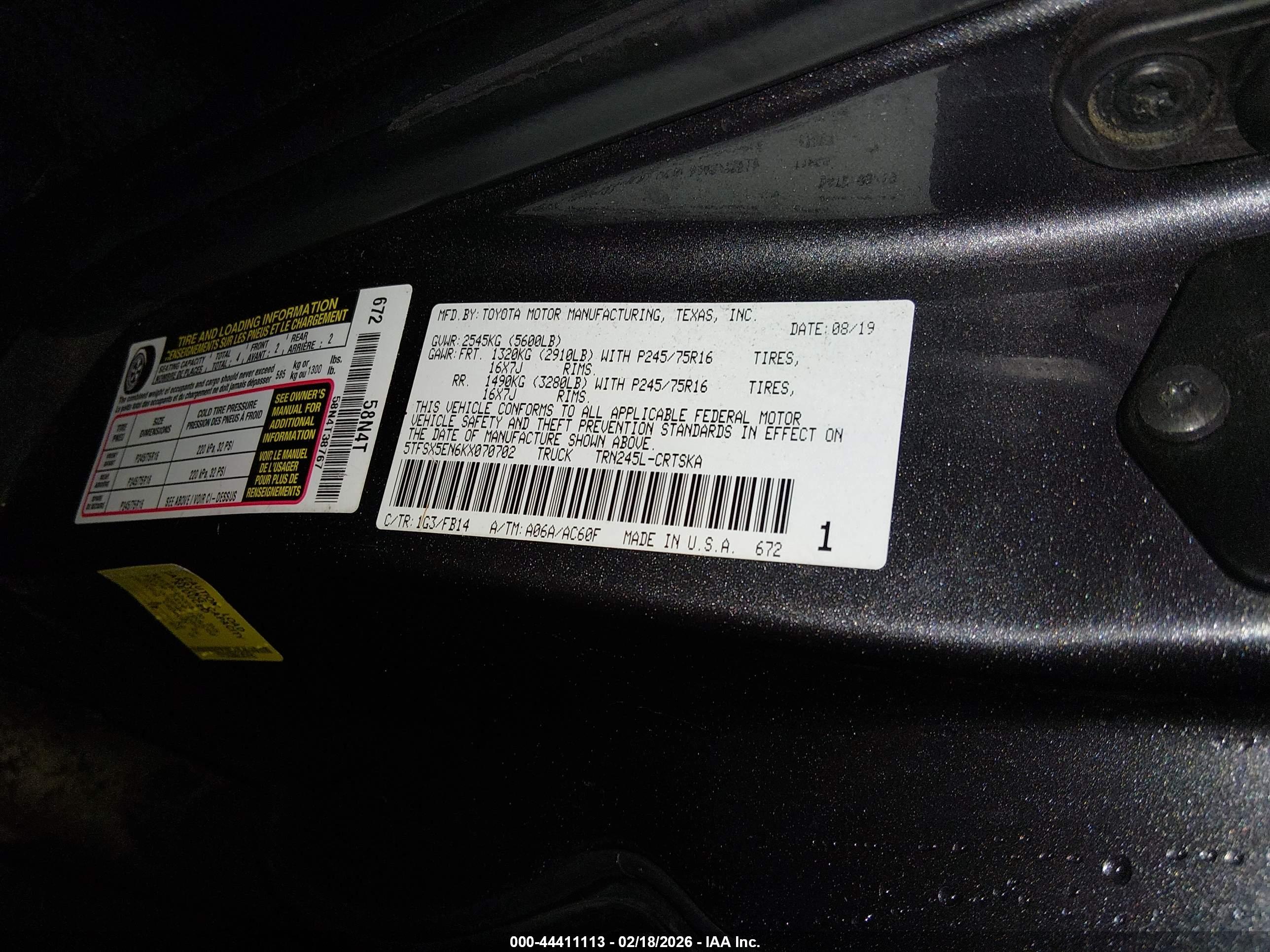 TOYOTA TACOMA image 9