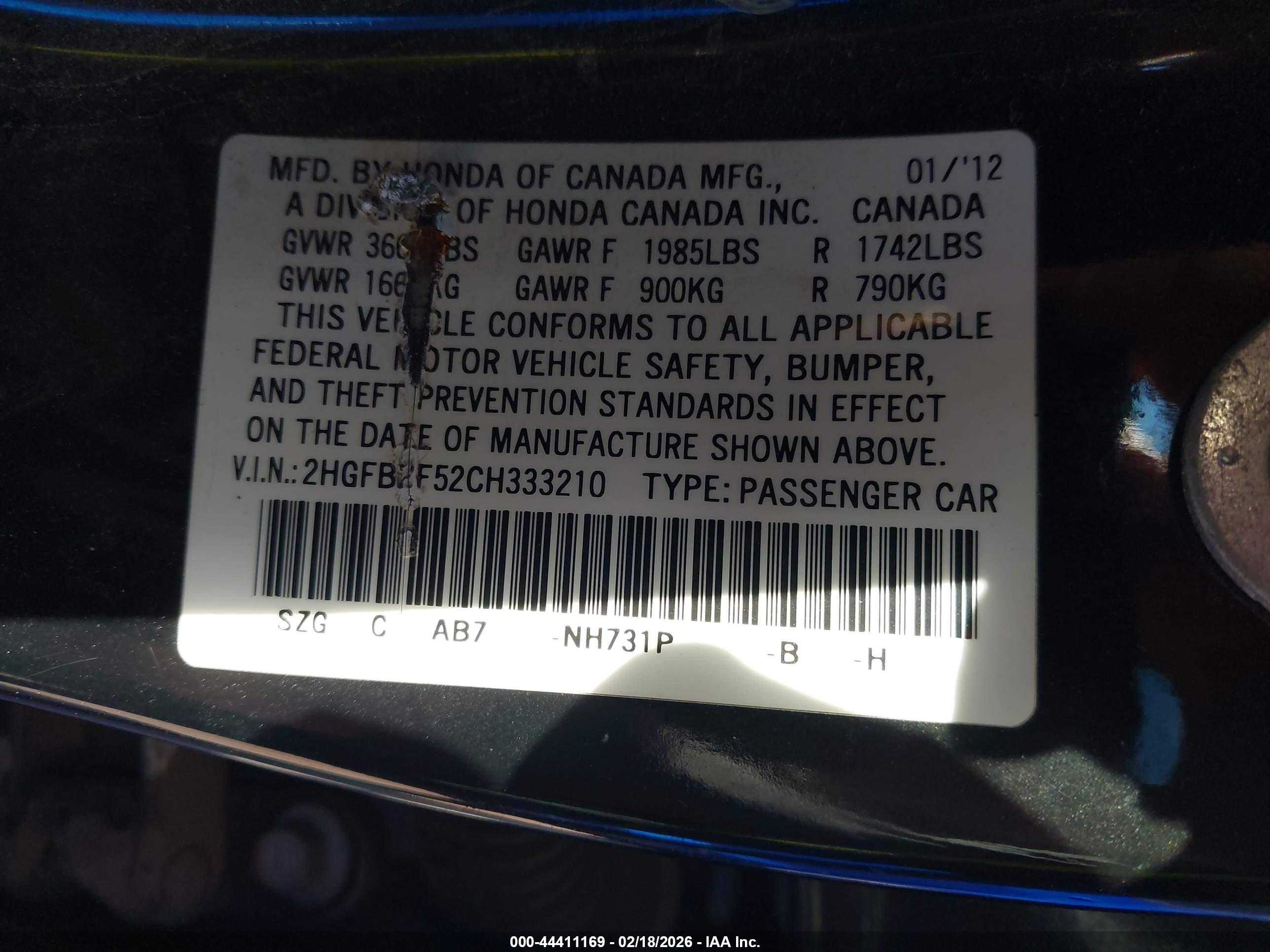 HONDA CIVIC image 9