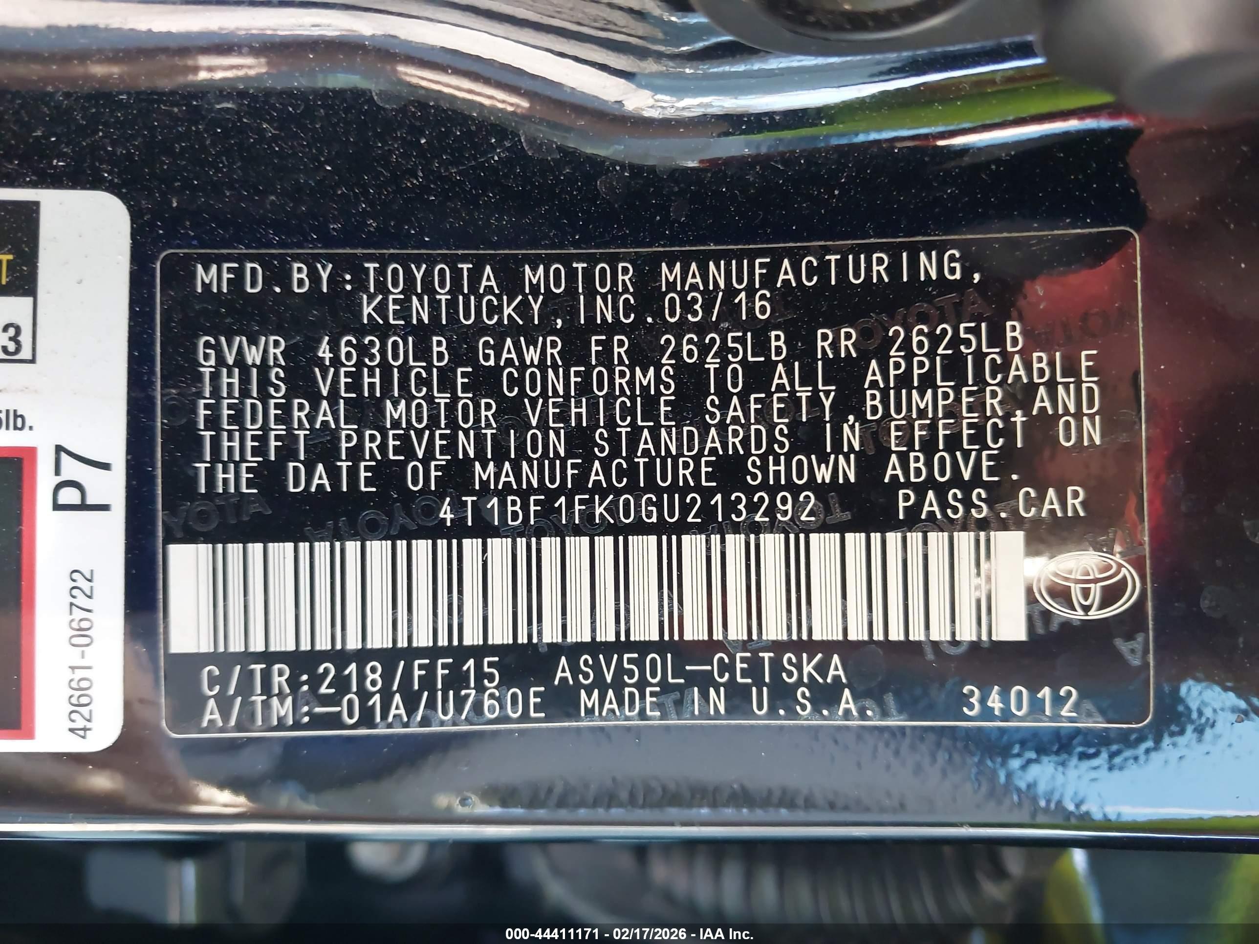 TOYOTA CAMRY image 9