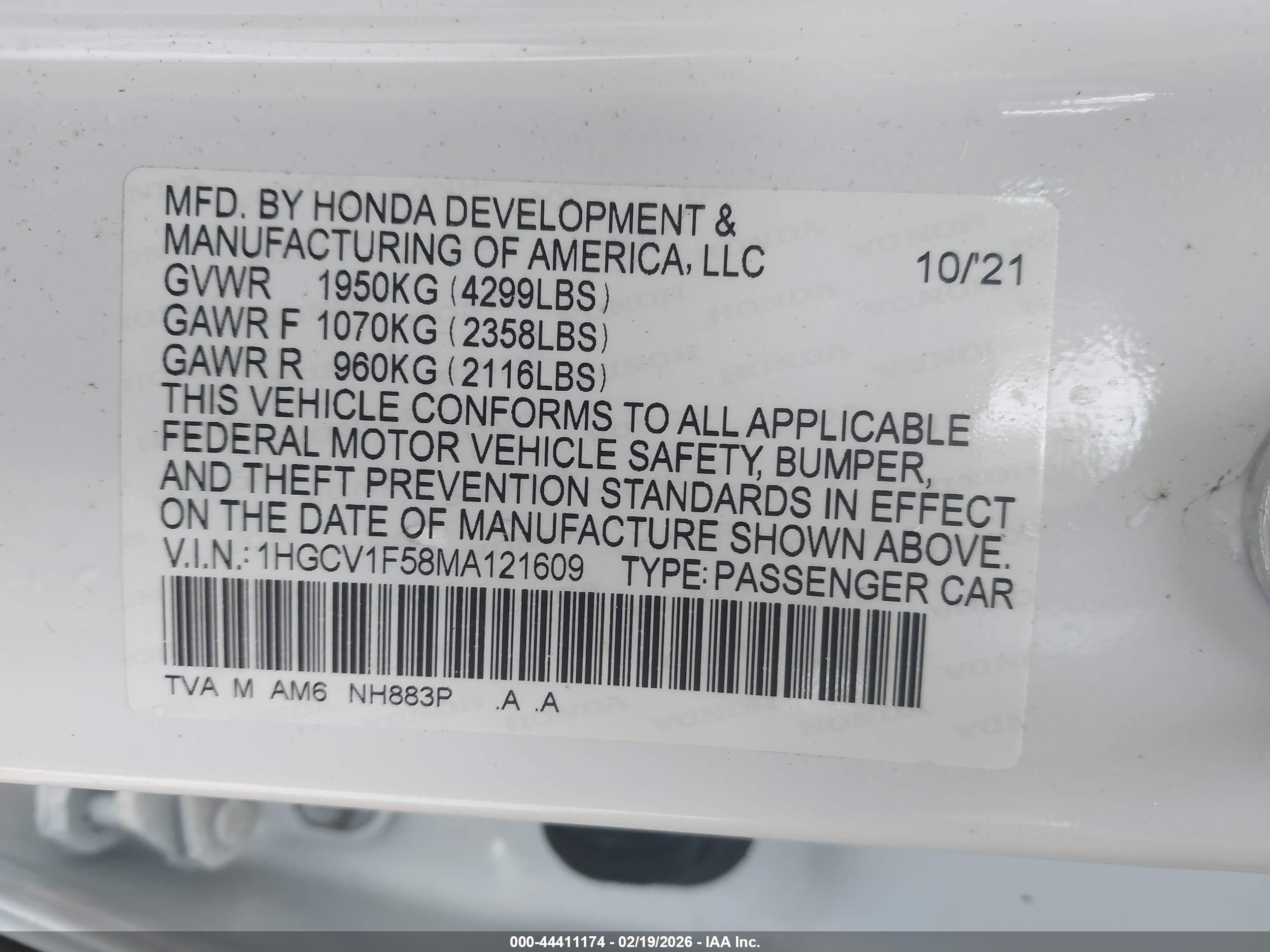 HONDA ACCORD image 9
