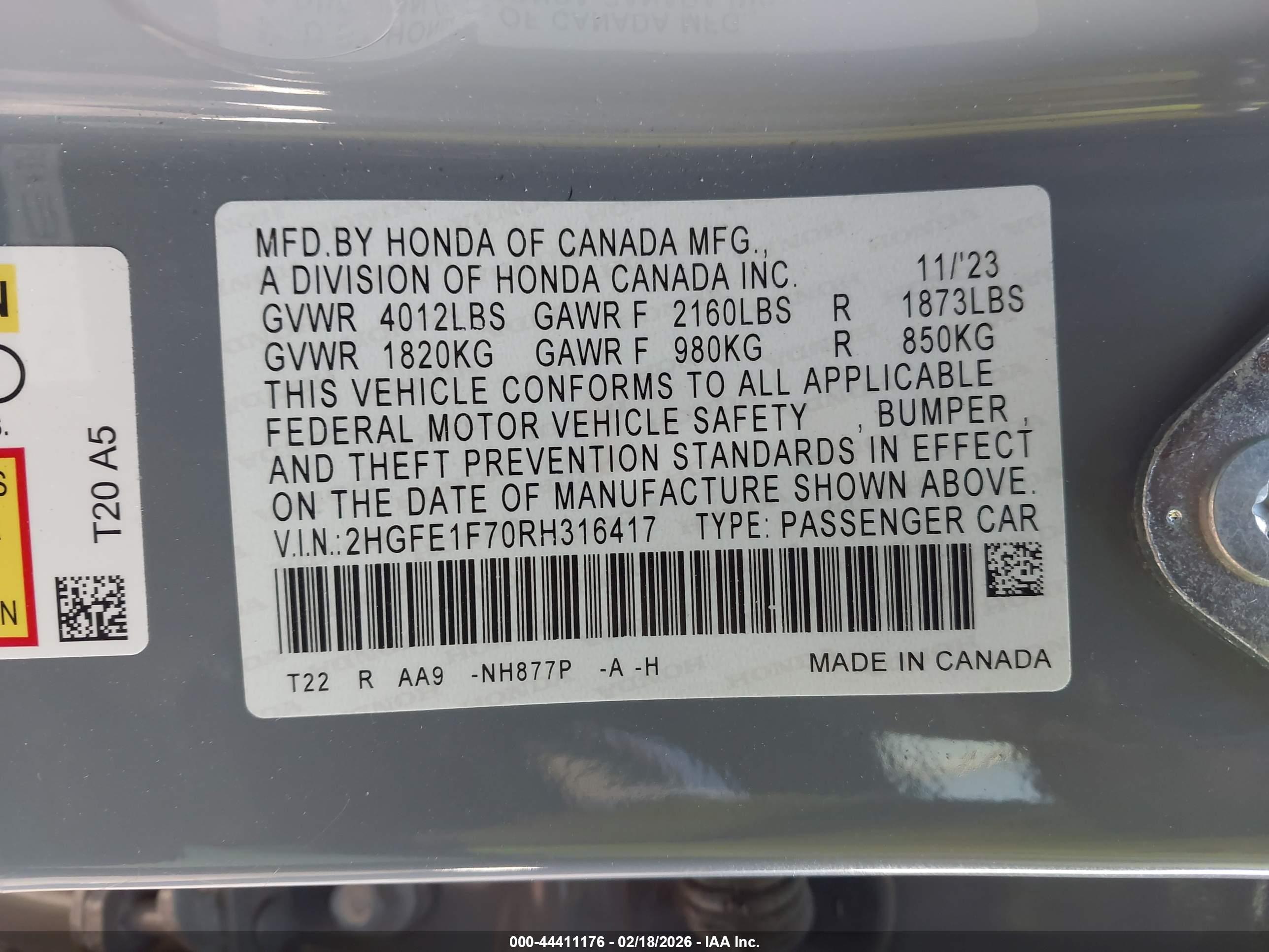 HONDA CIVIC image 9