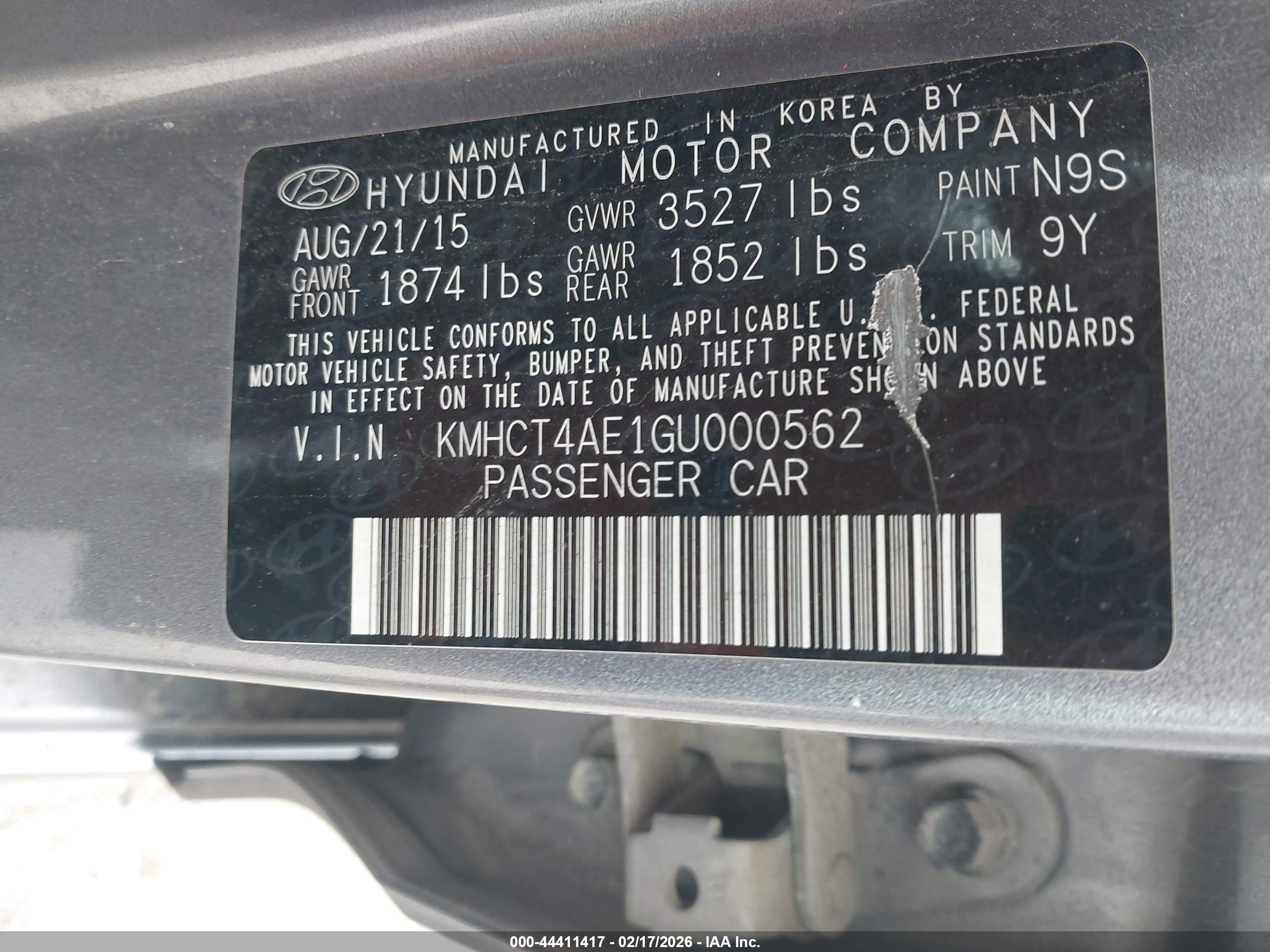 HYUNDAI ACCENT image 9