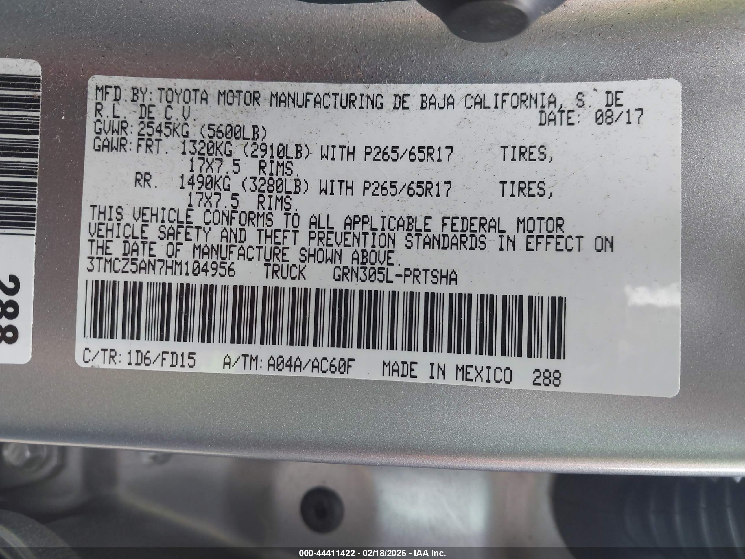 TOYOTA TACOMA image 9