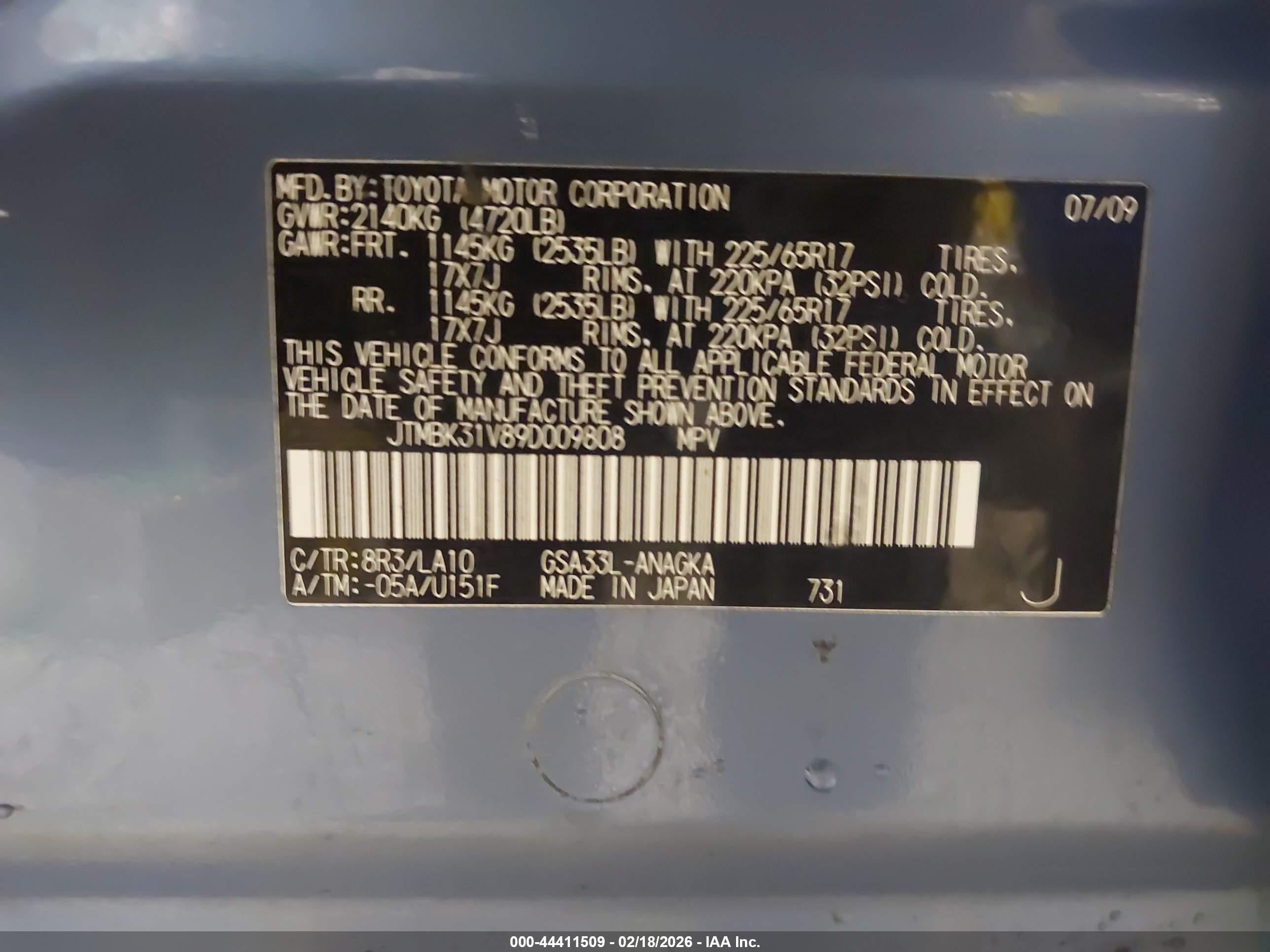 TOYOTA RAV4 image 9