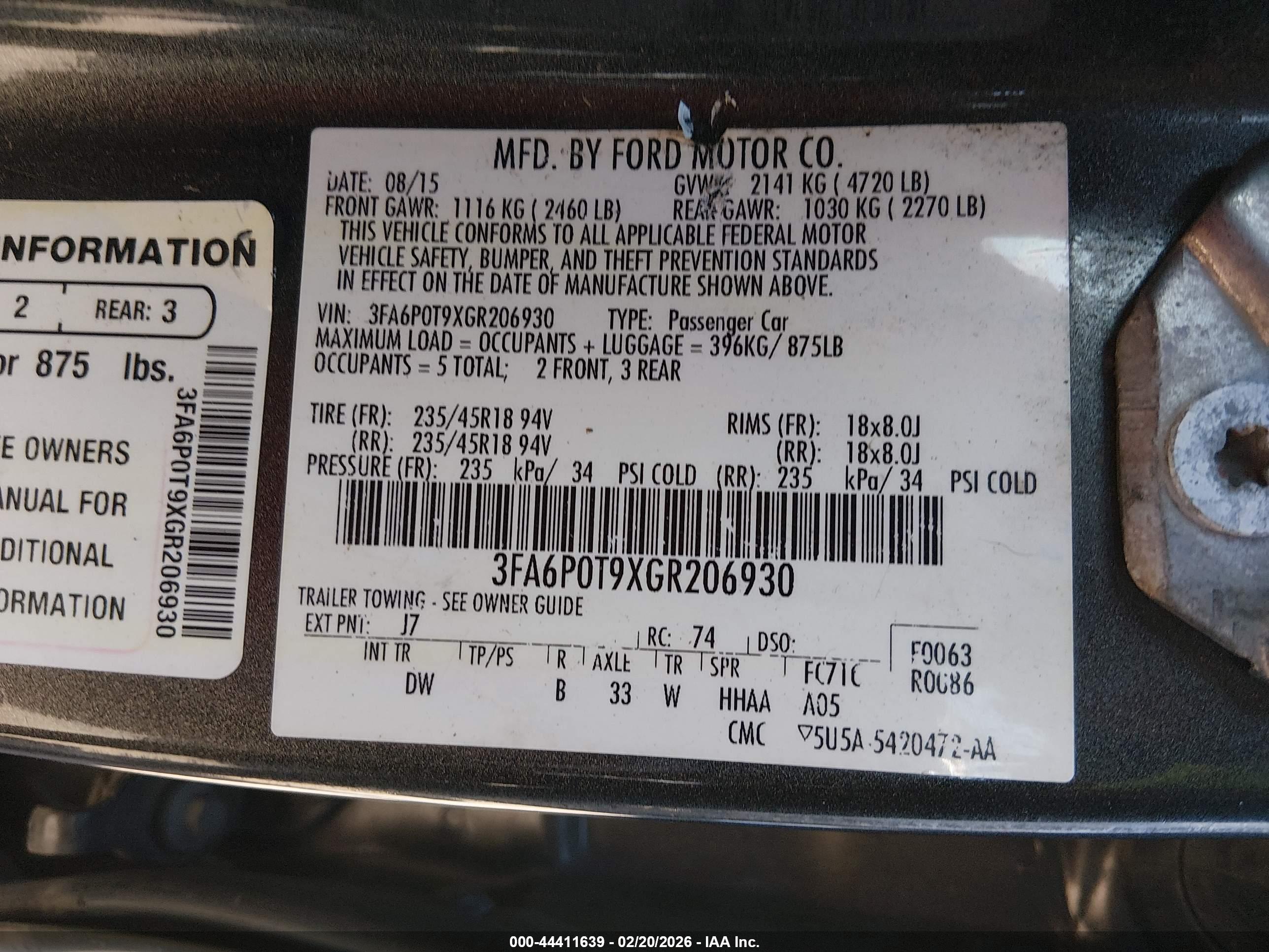 FORD FUSION image 9