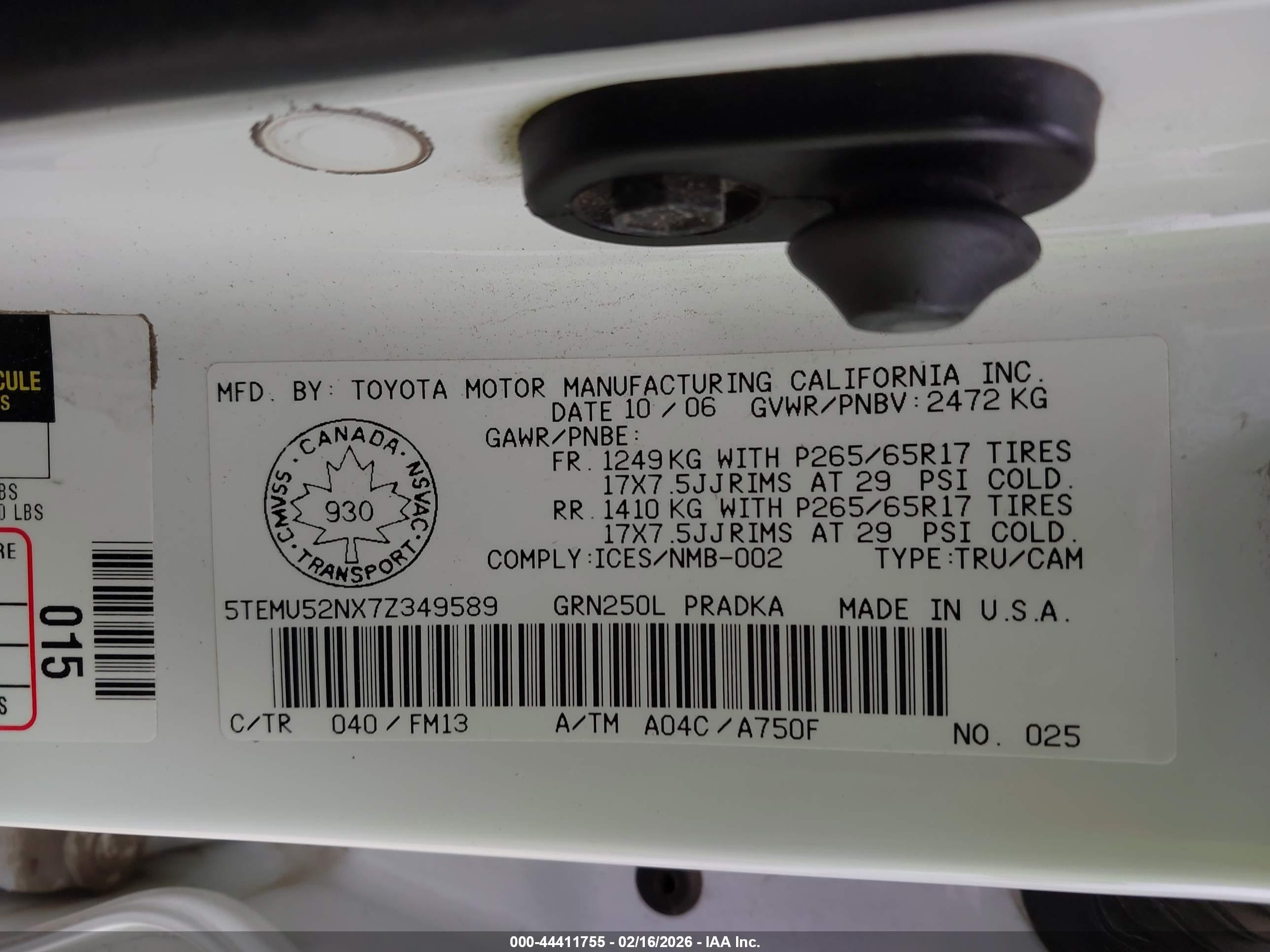 TOYOTA TACOMA image 9