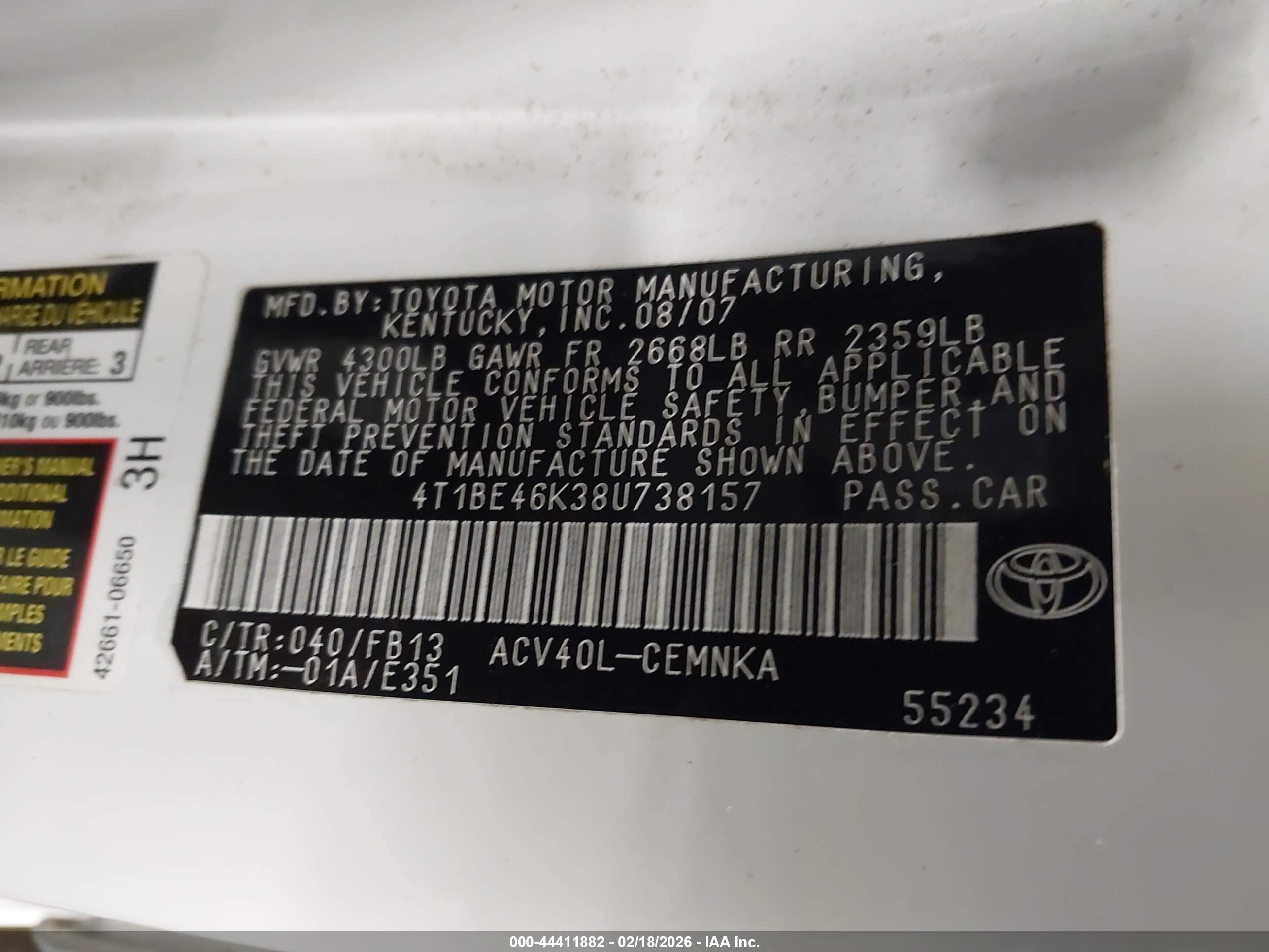 TOYOTA CAMRY image 9