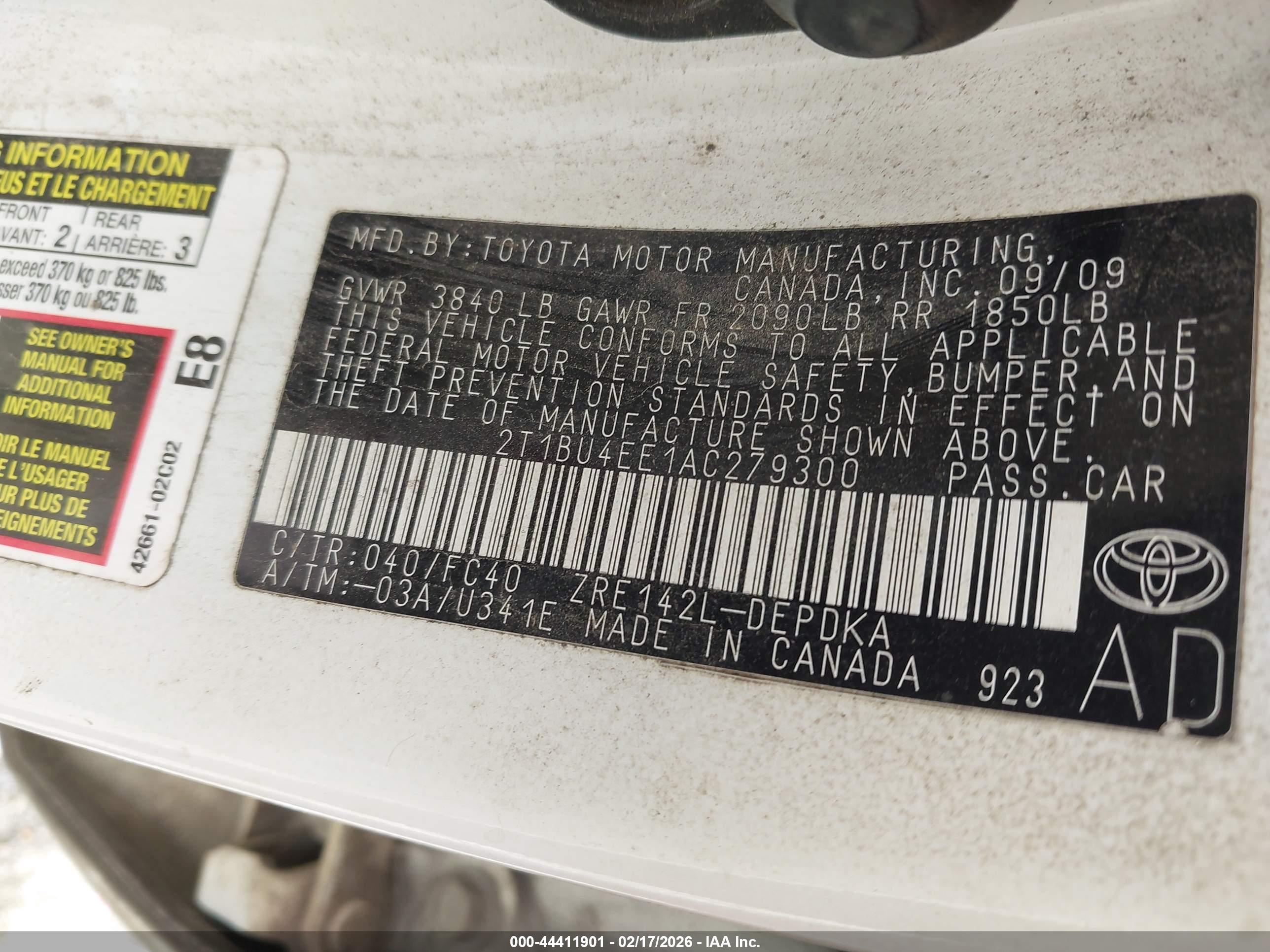 TOYOTA COROLLA image 9