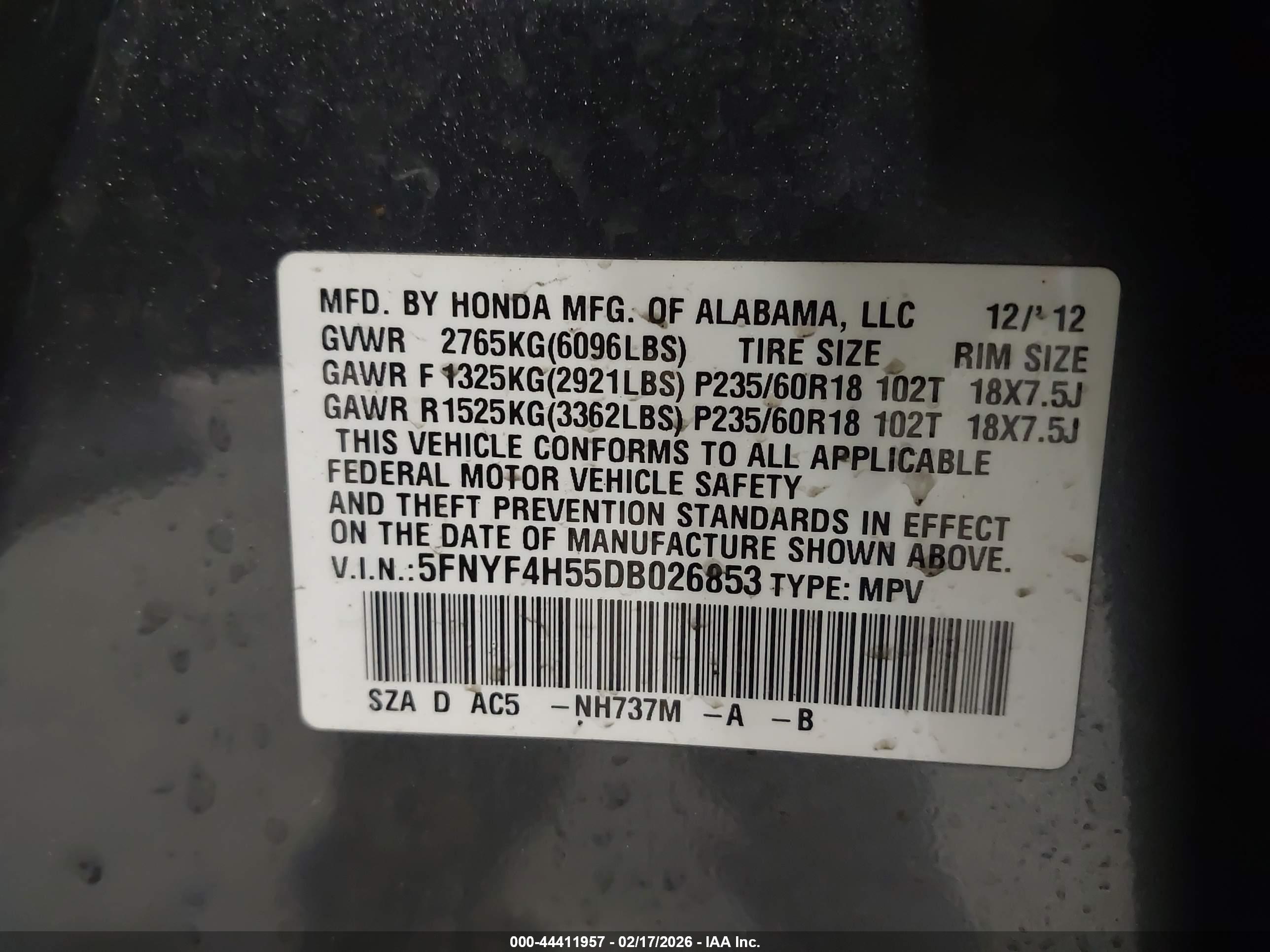 HONDA PILOT image 9