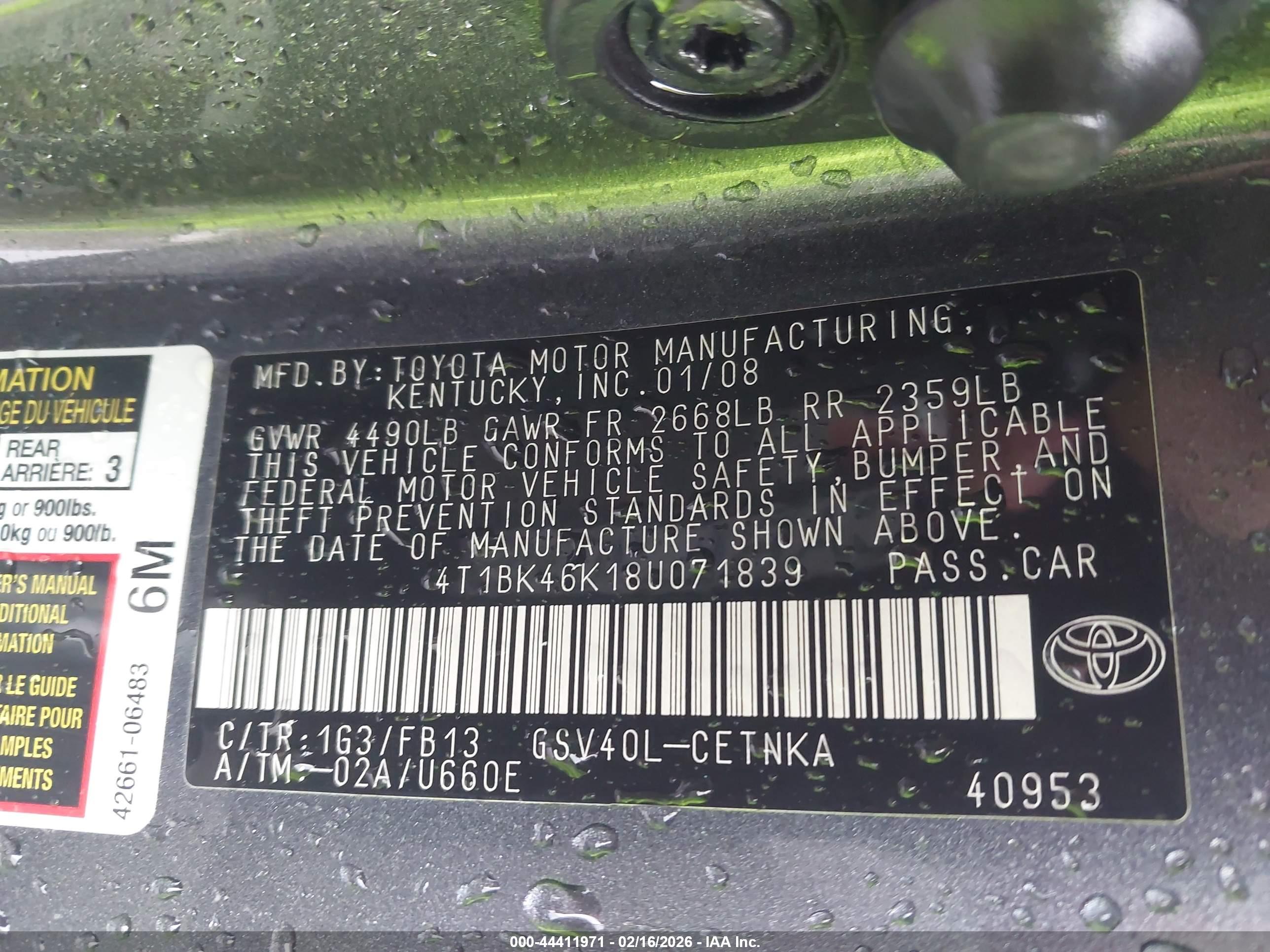 TOYOTA CAMRY image 9