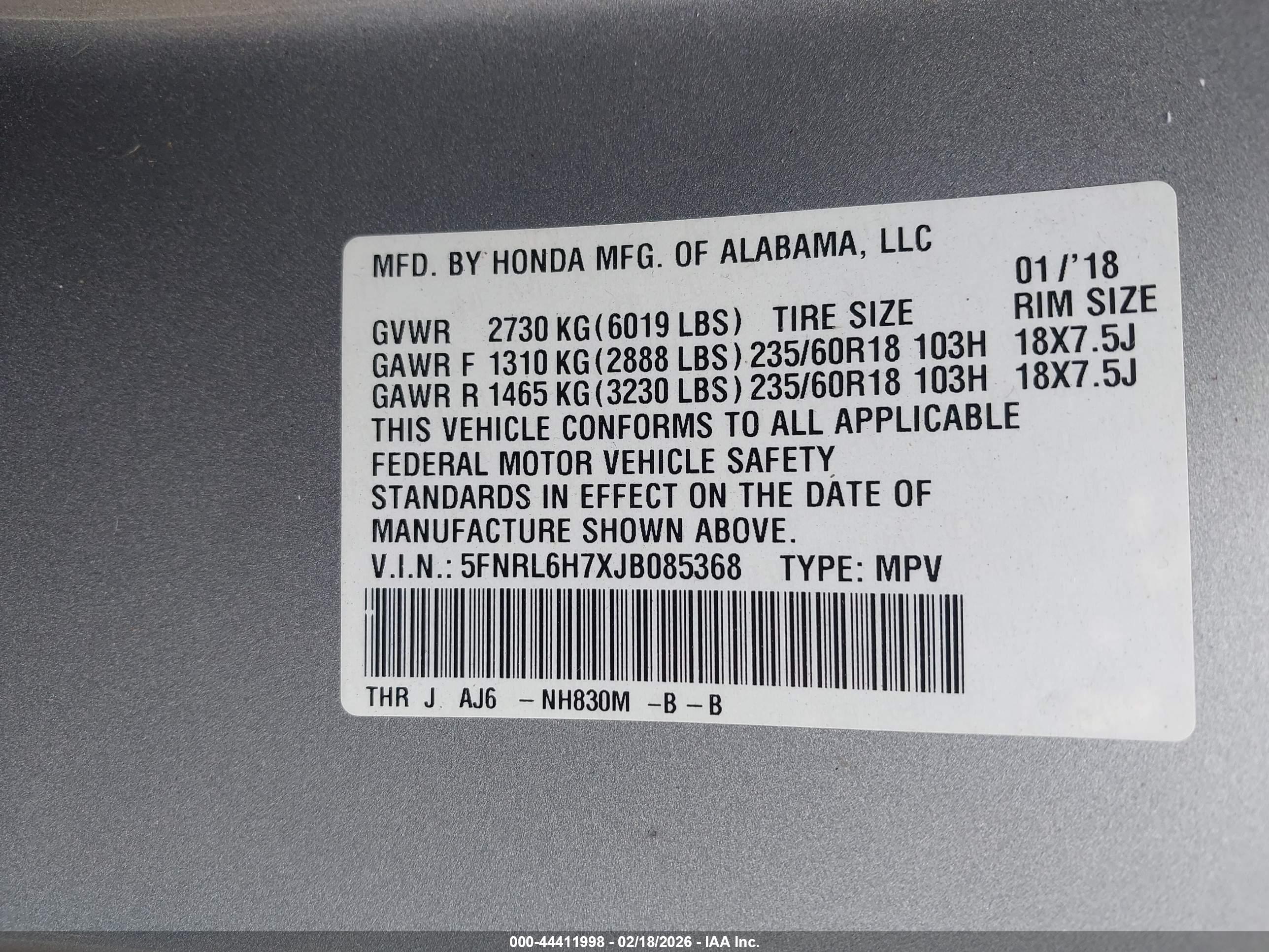 HONDA ODYSSEY image 9