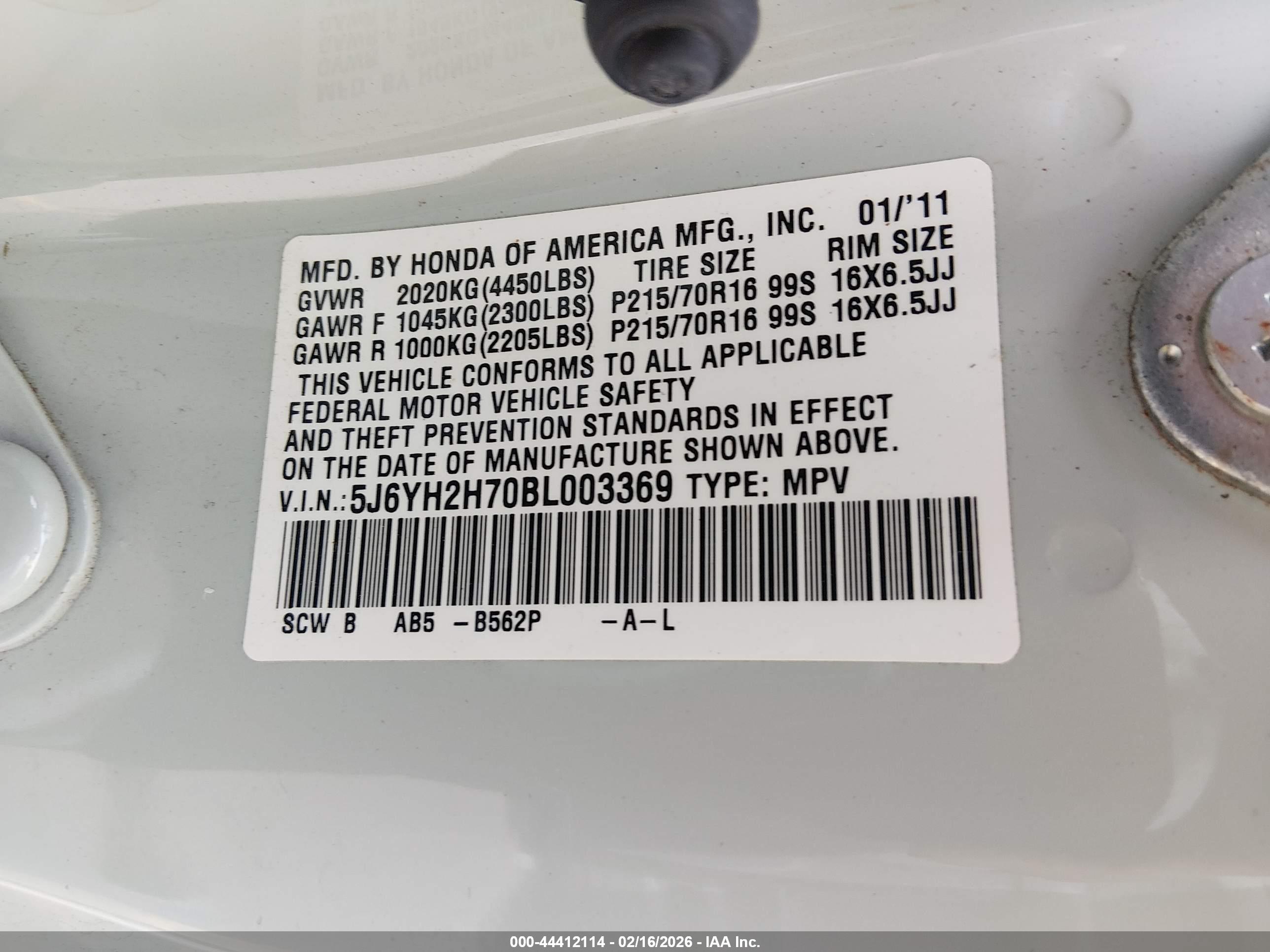 HONDA ELEMENT image 9
