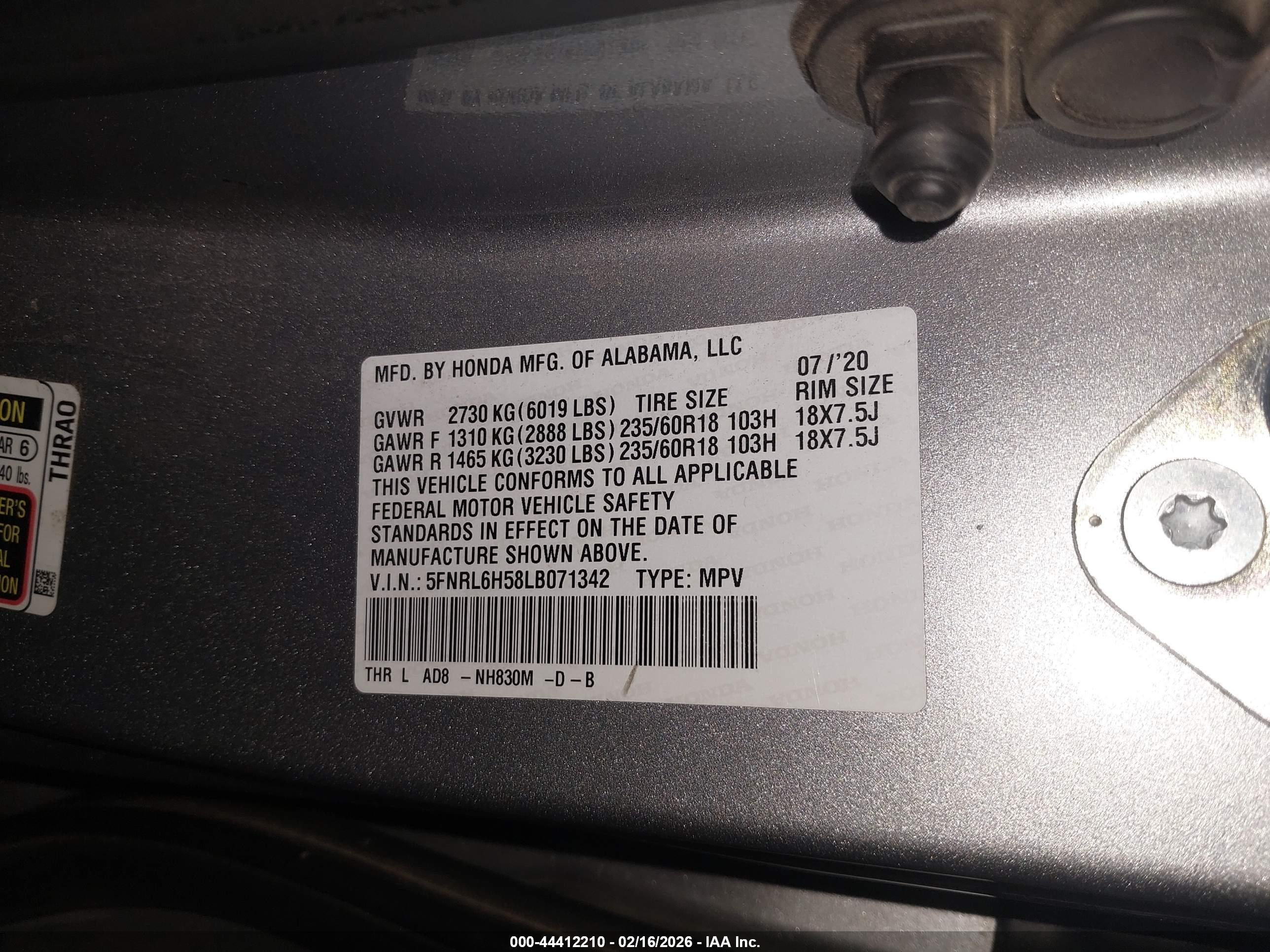 HONDA ODYSSEY image 9