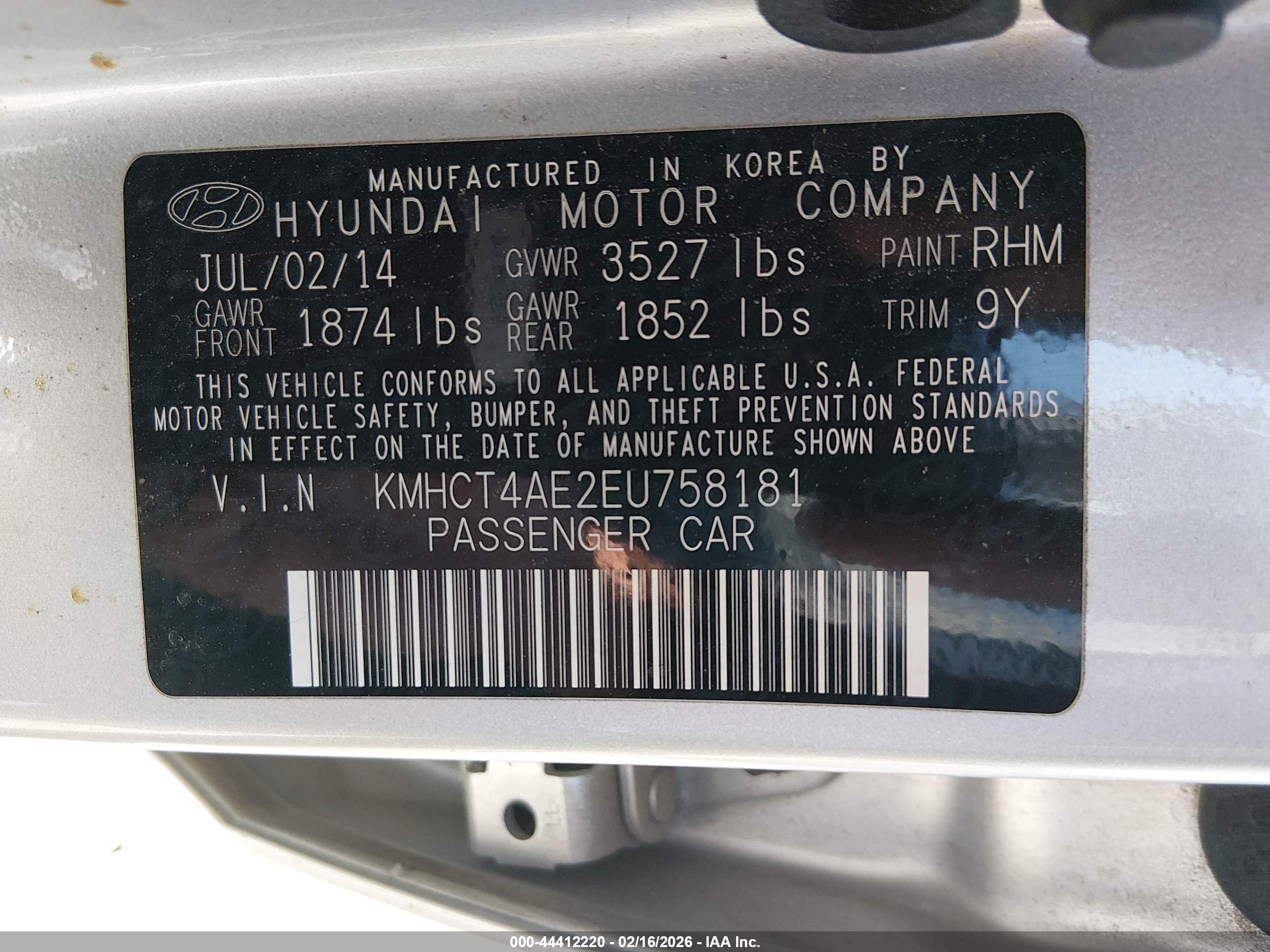 HYUNDAI ACCENT image 9