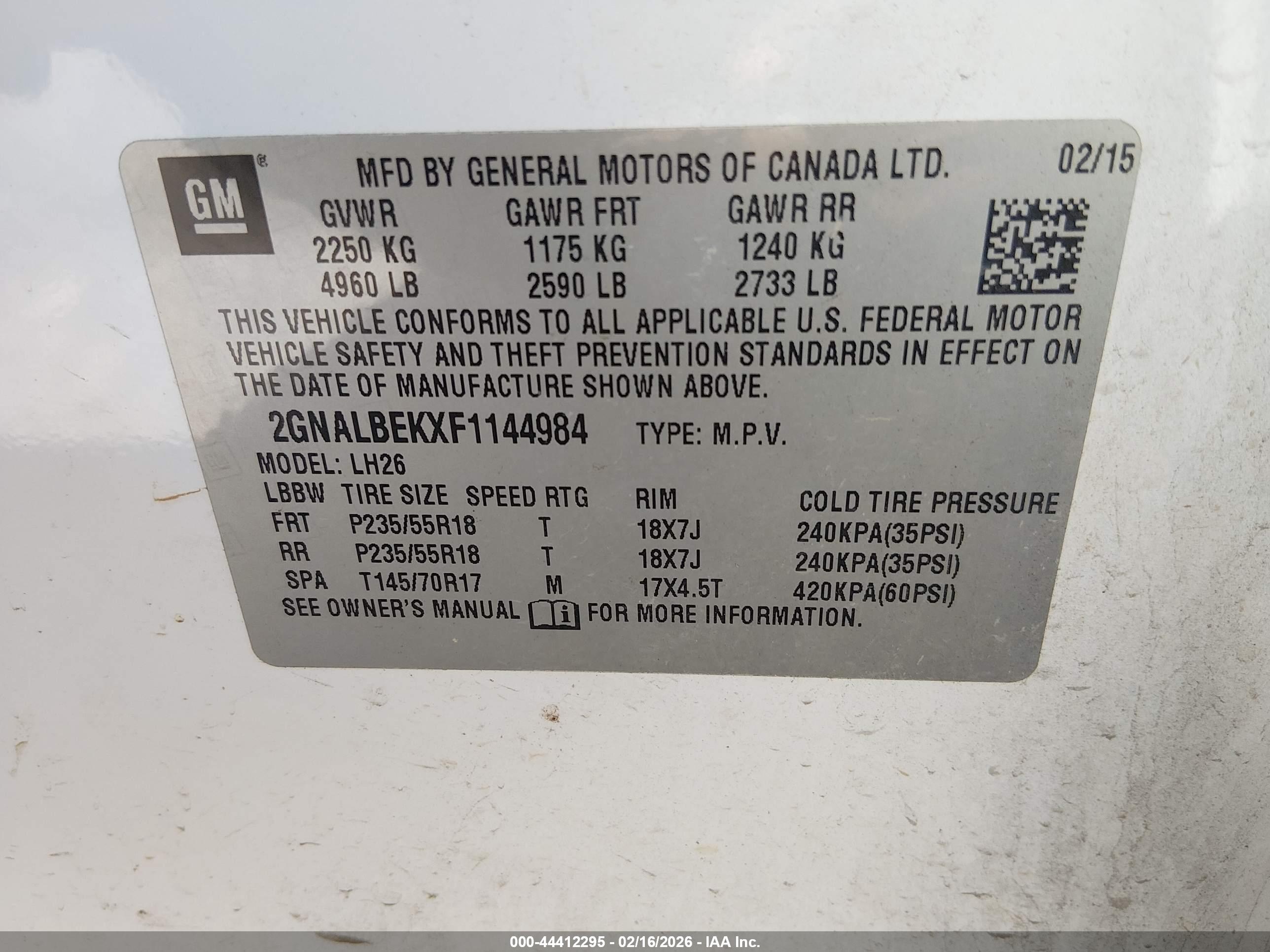 CHEVROLET EQUINOX image 9