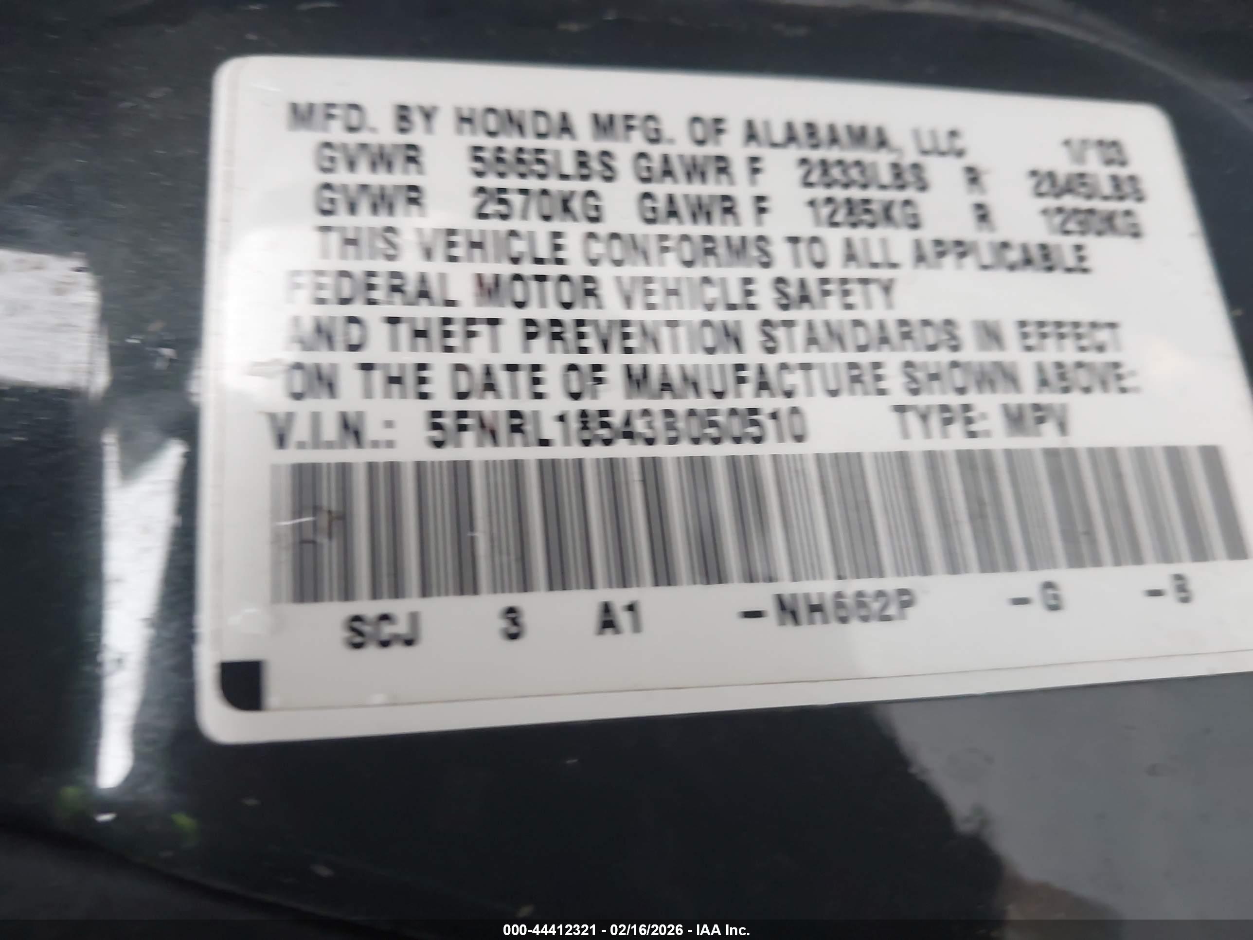 HONDA ODYSSEY image 9