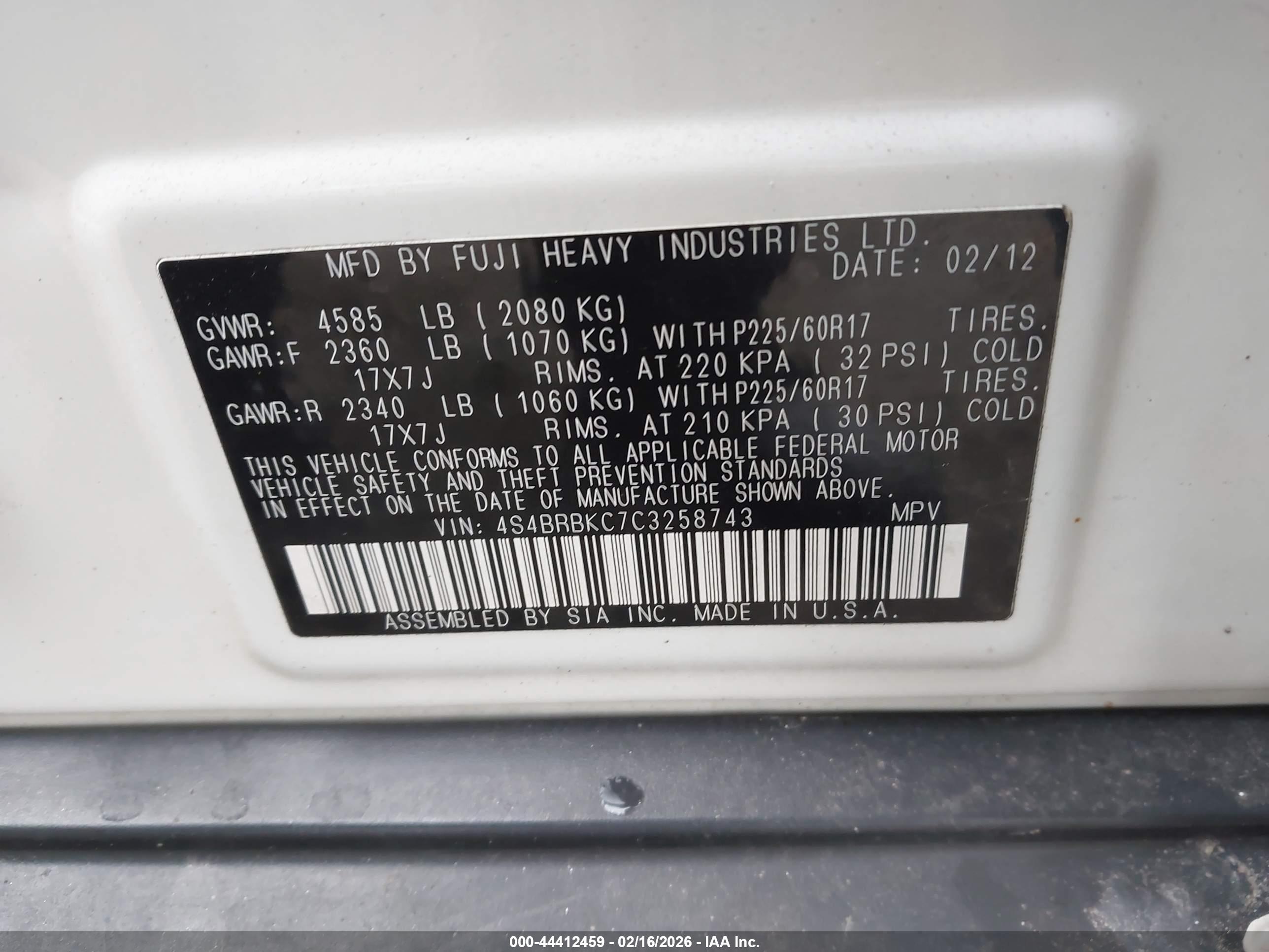 SUBARU OUTBACK image 9