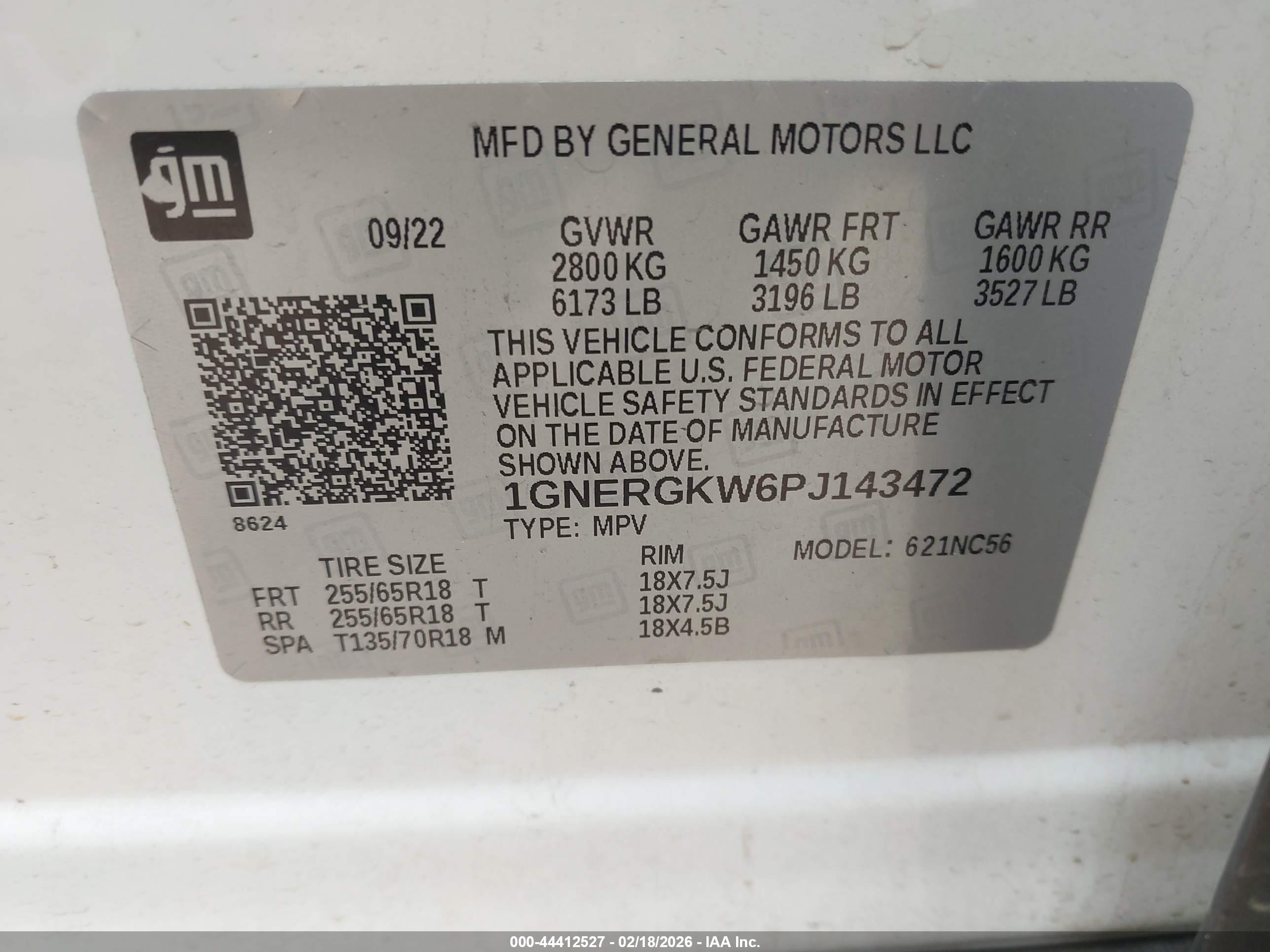 CHEVROLET TRAVERSE image 9