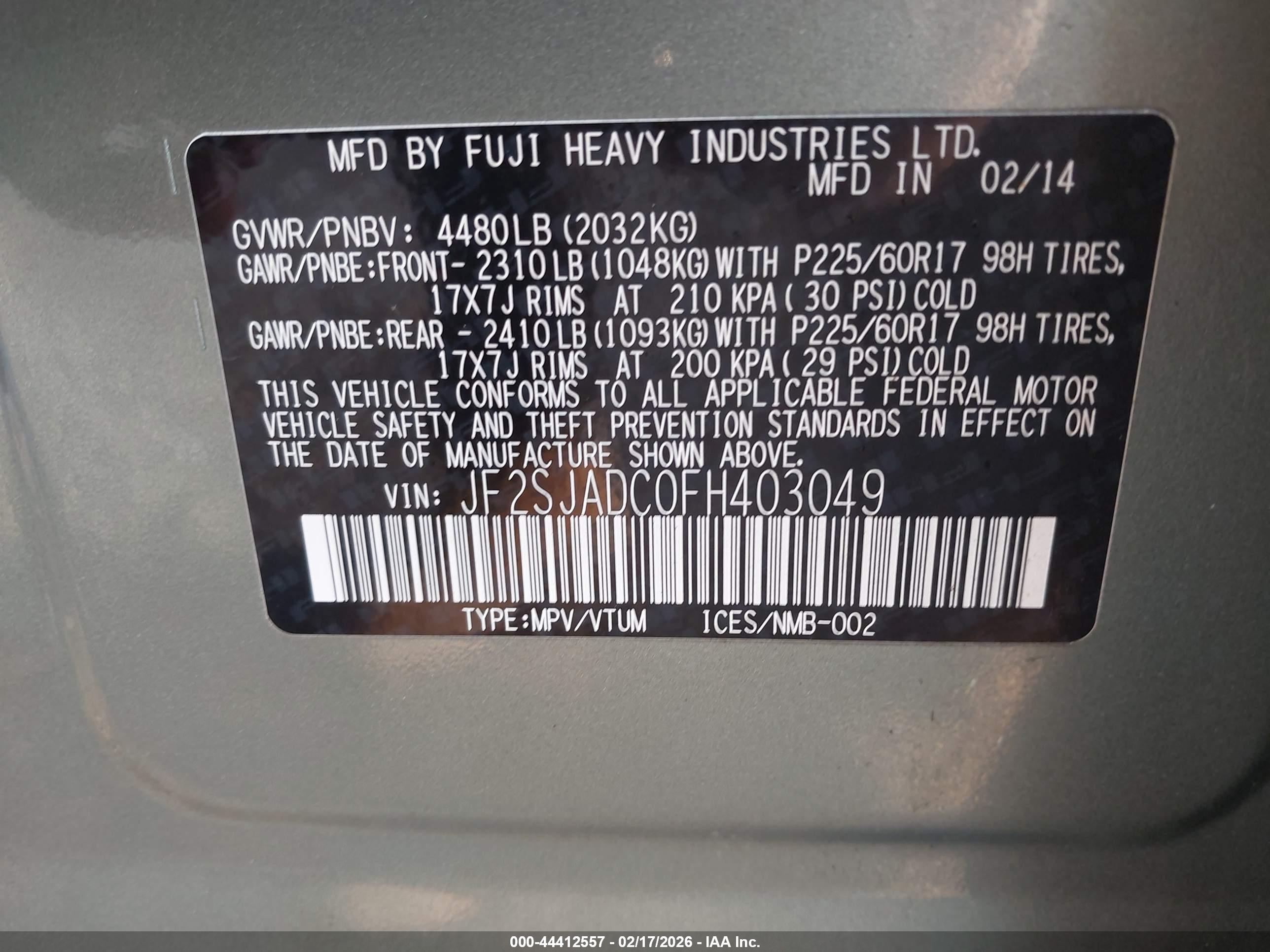 SUBARU FORESTER image 9
