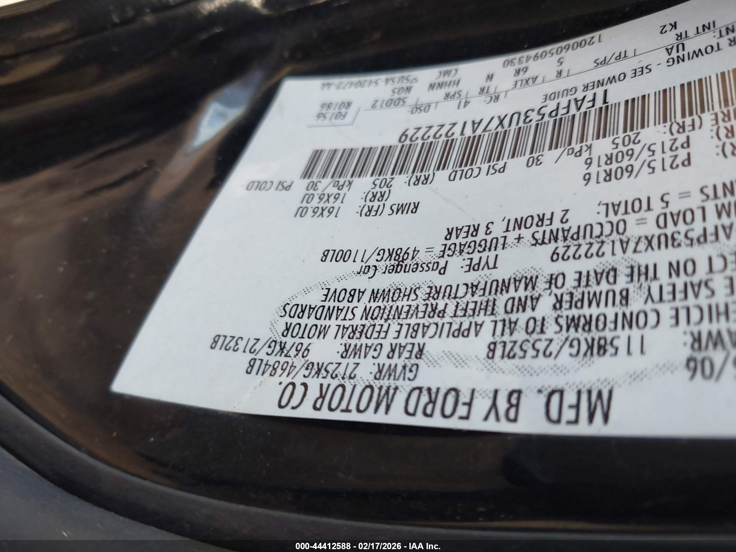 FORD TAURUS image 9