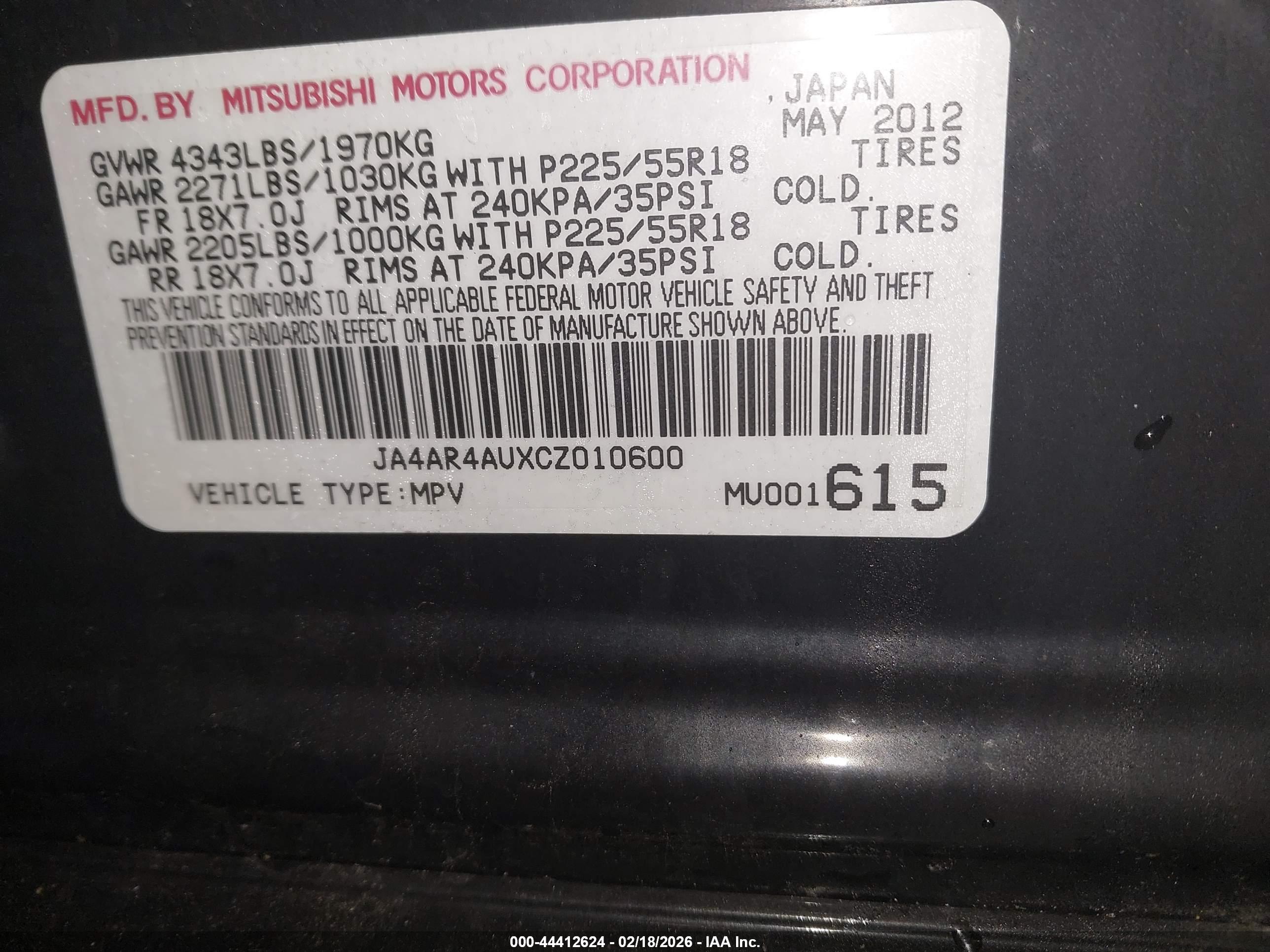 MITSUBISHI OUTLANDER image 9