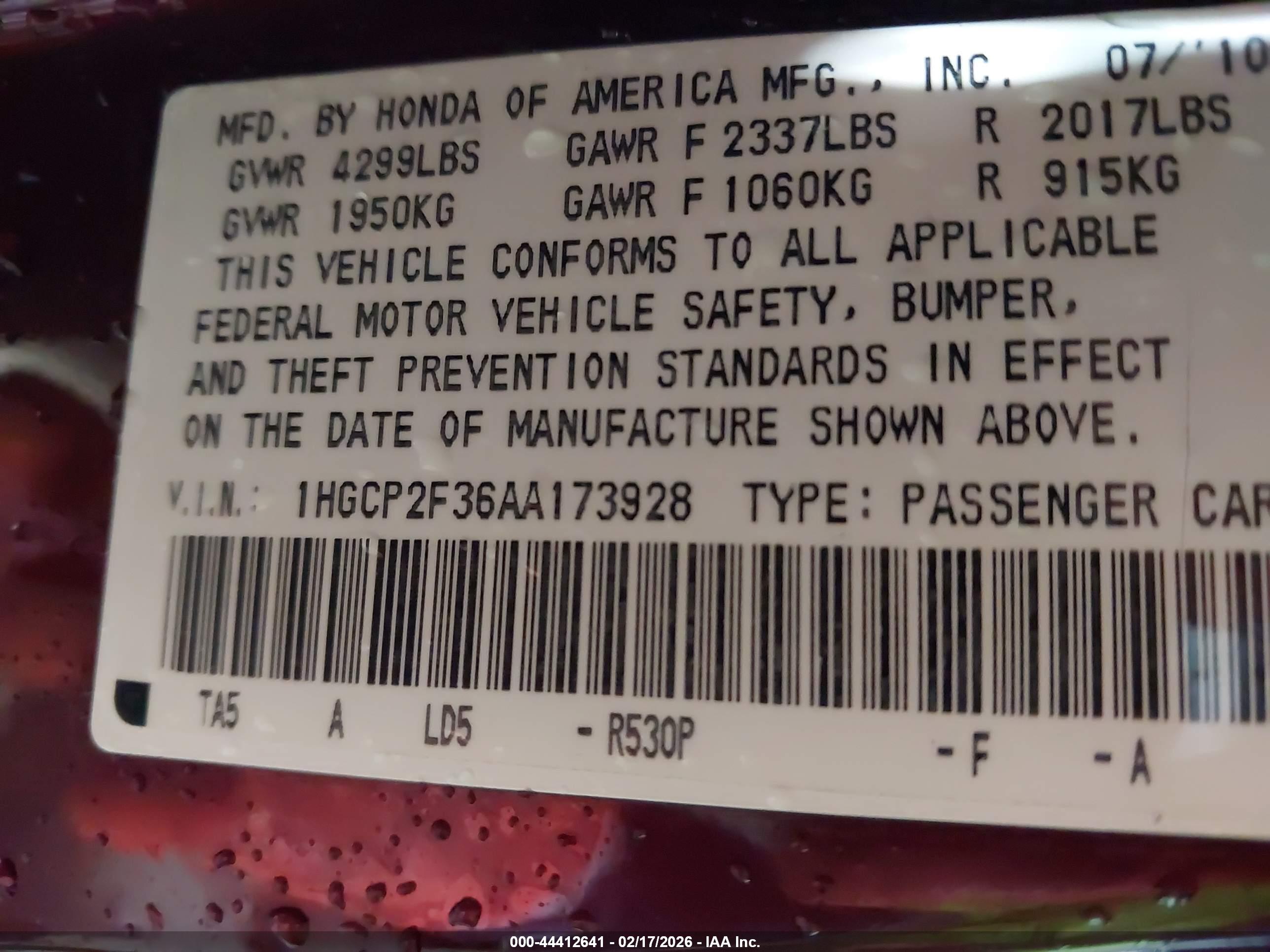 HONDA ACCORD image 9