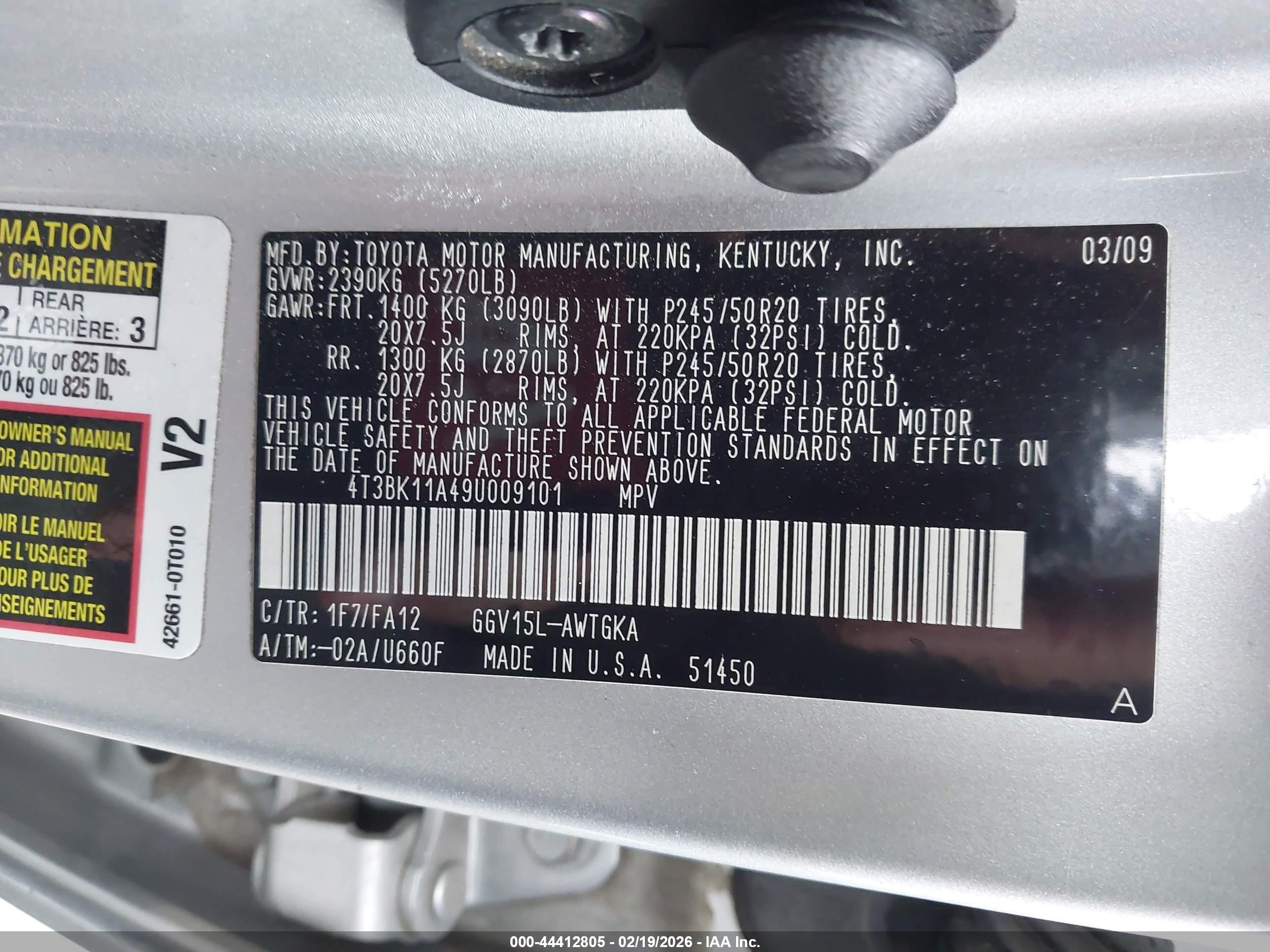 TOYOTA VENZA image 9