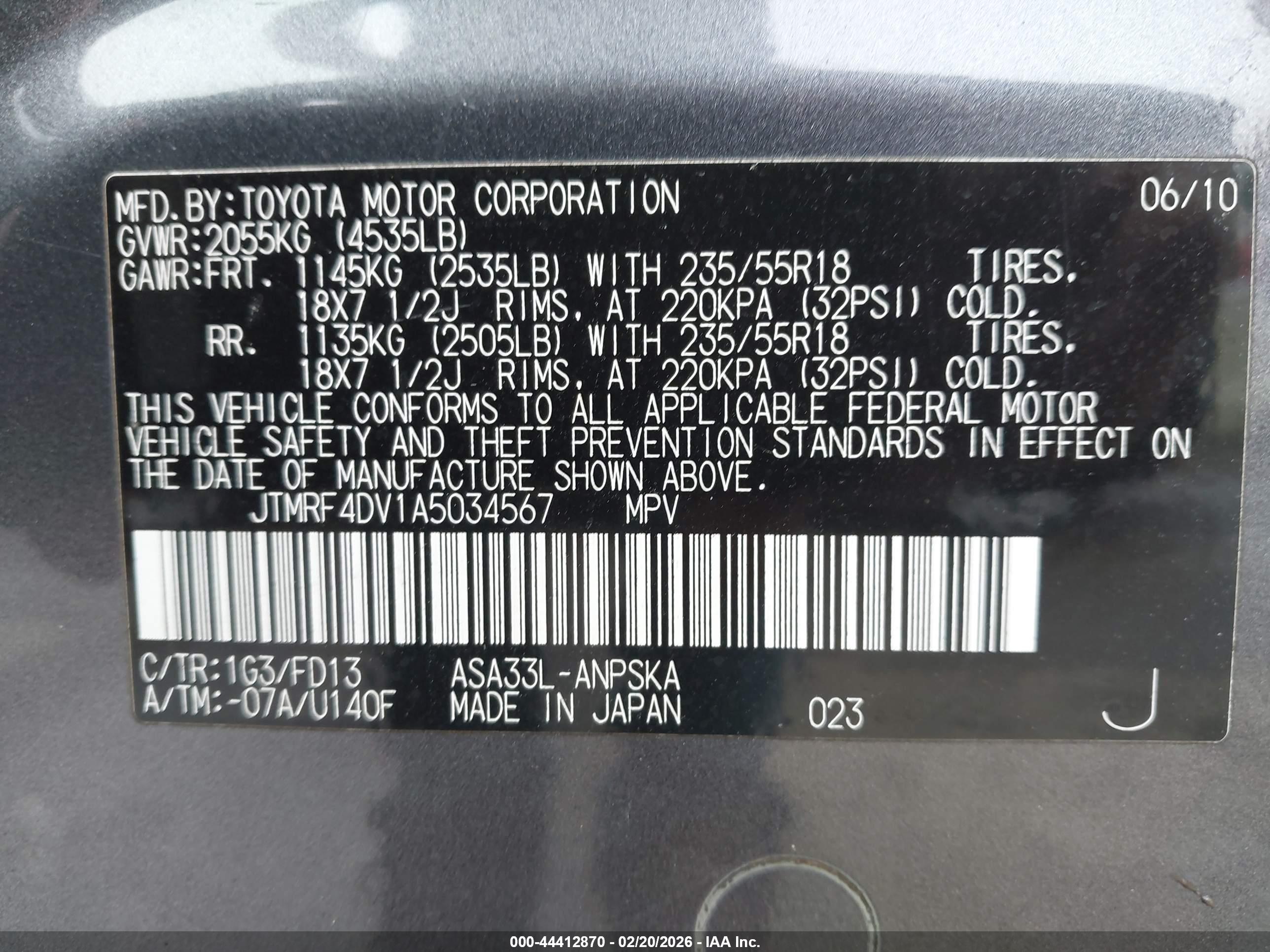 TOYOTA RAV4 image 9