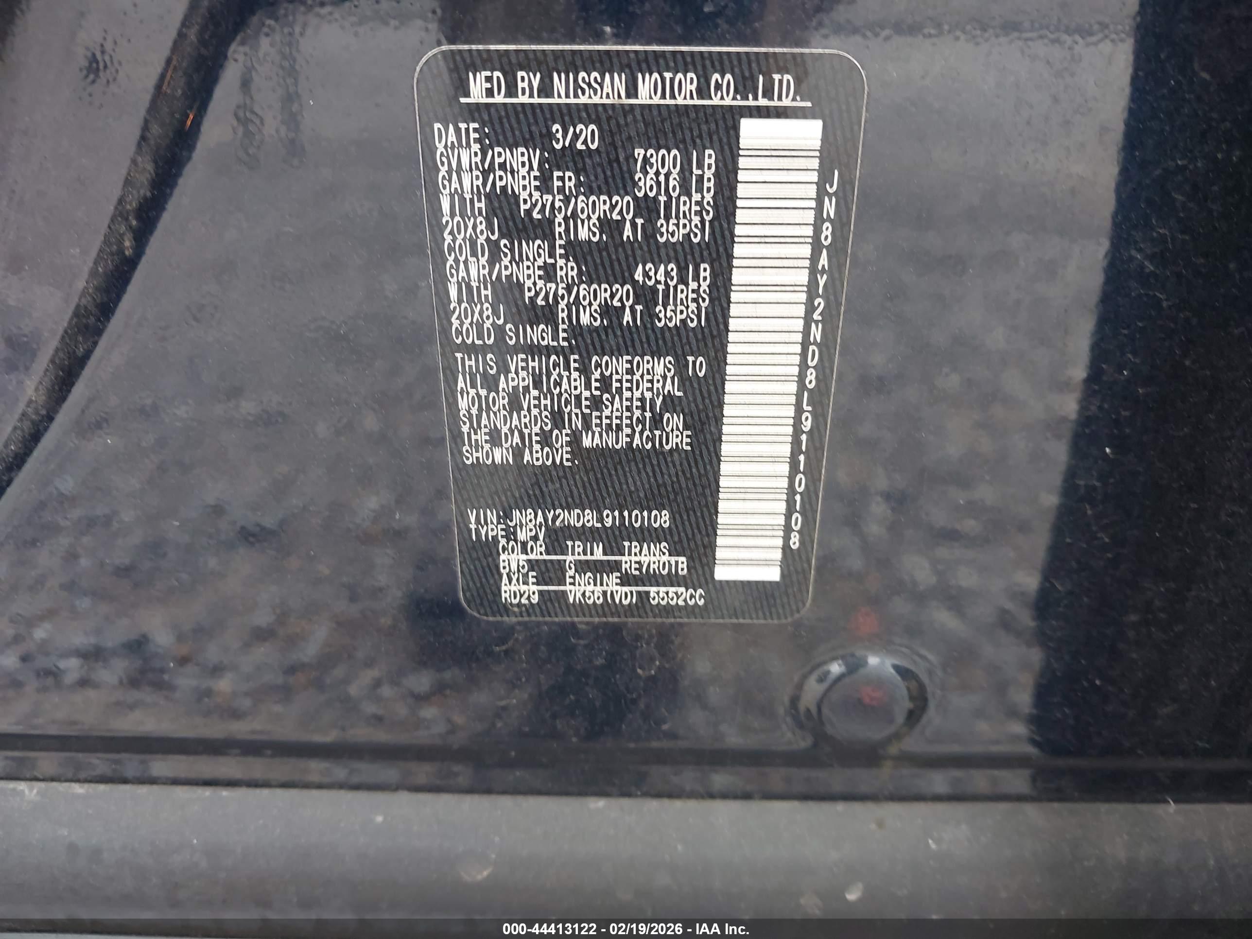 NISSAN ARMADA image 9
