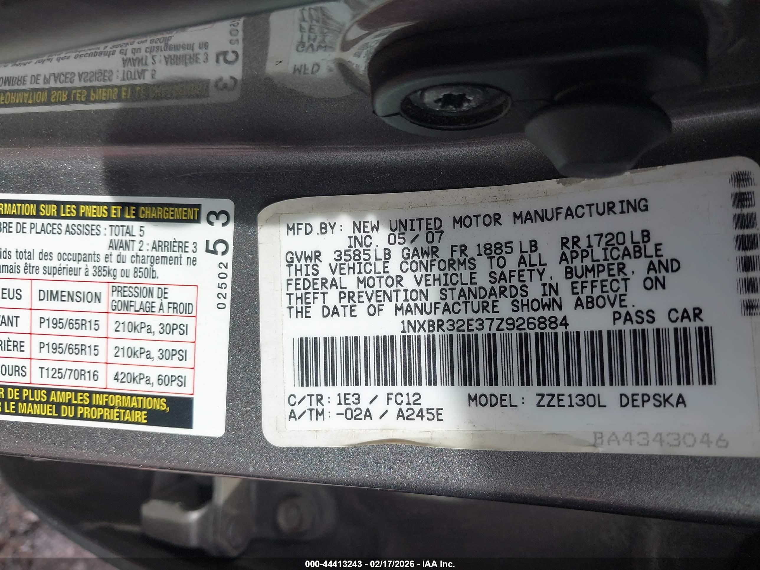 TOYOTA COROLLA image 9