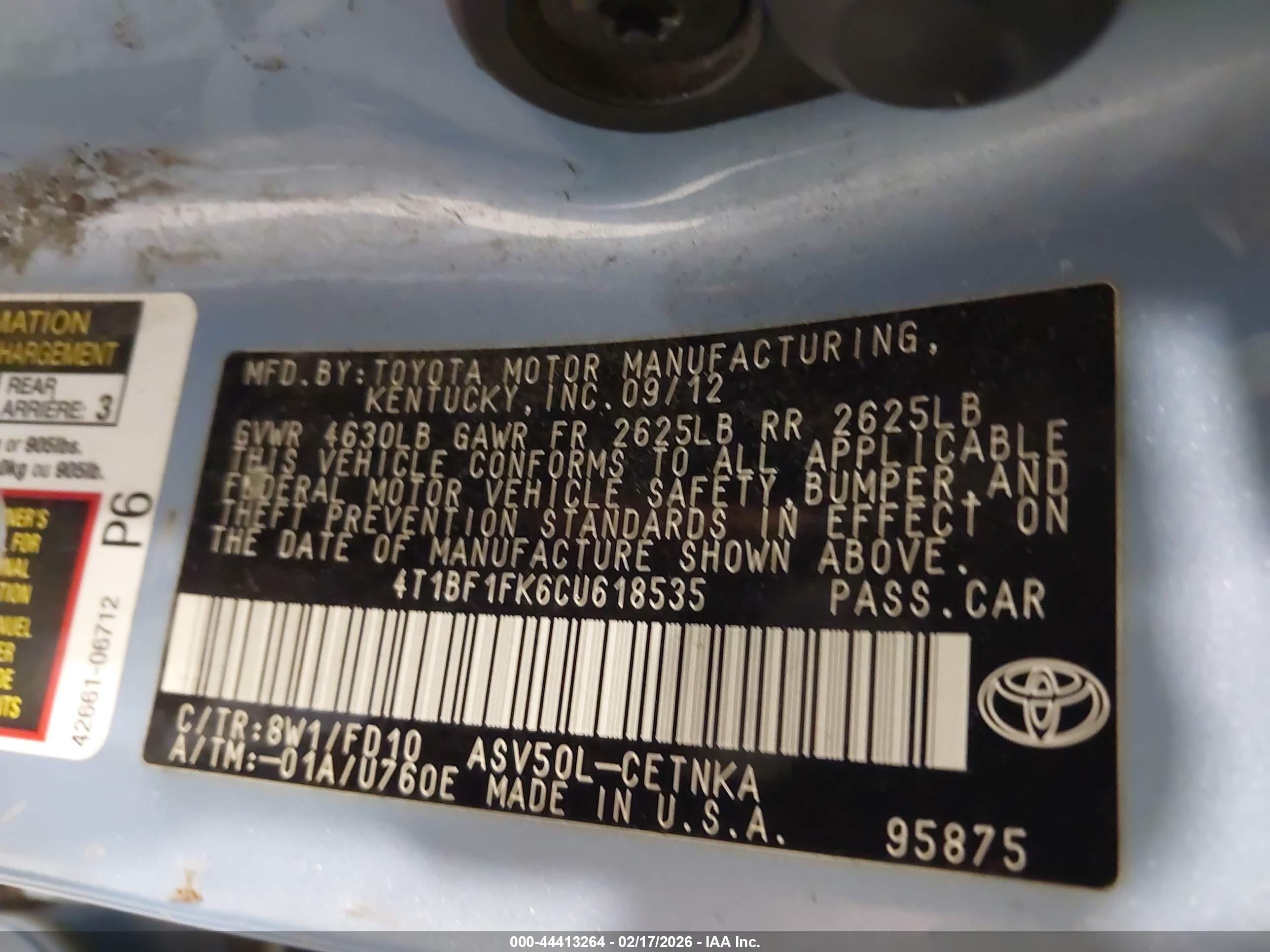 TOYOTA CAMRY image 9