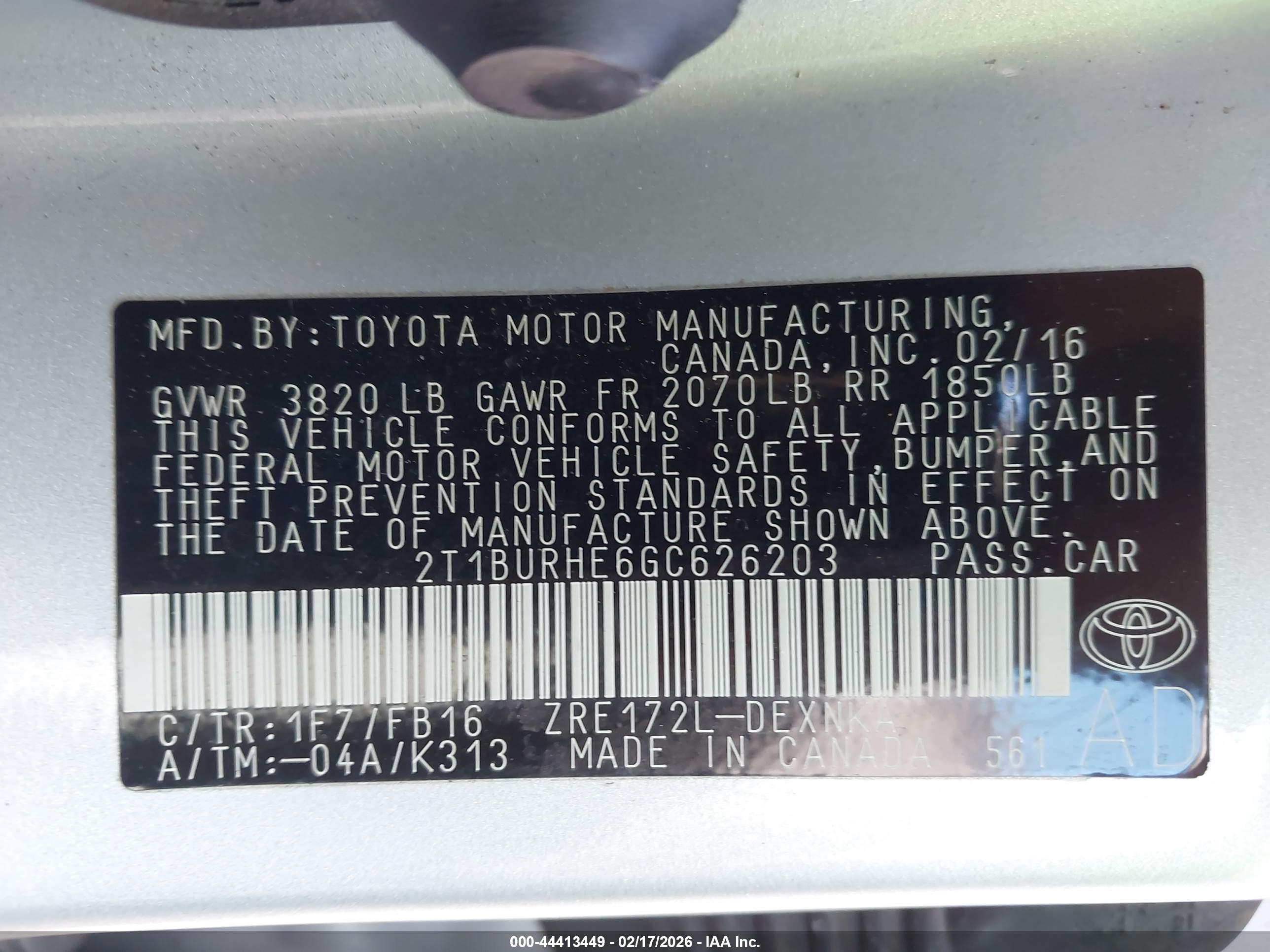 TOYOTA COROLLA image 9