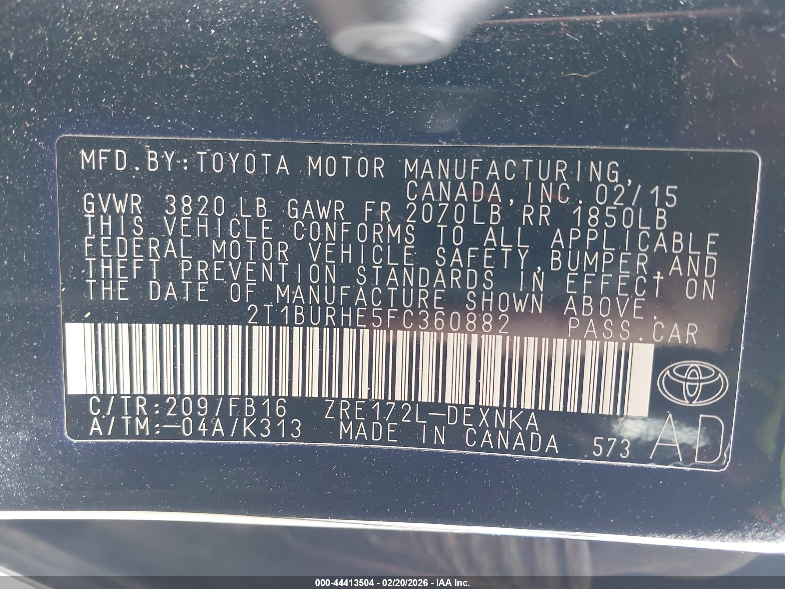 TOYOTA COROLLA image 9