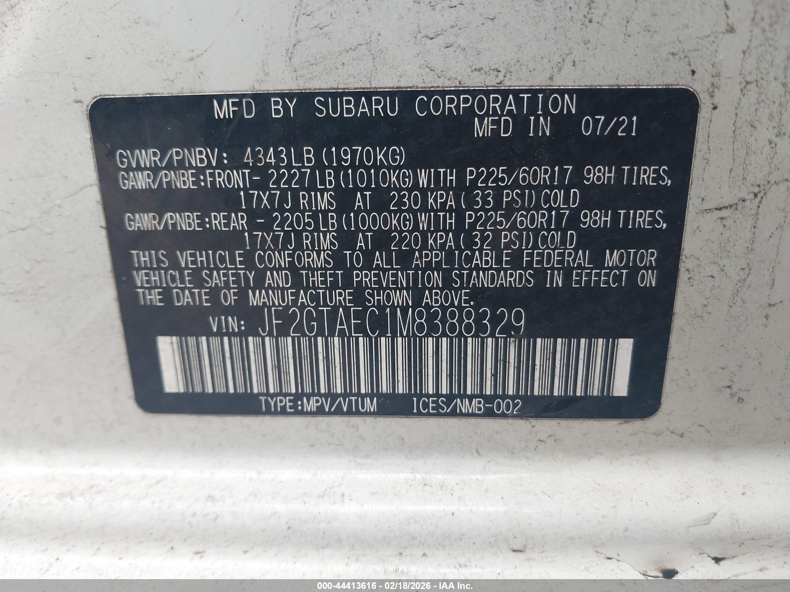 SUBARU CROSSTREK image 9