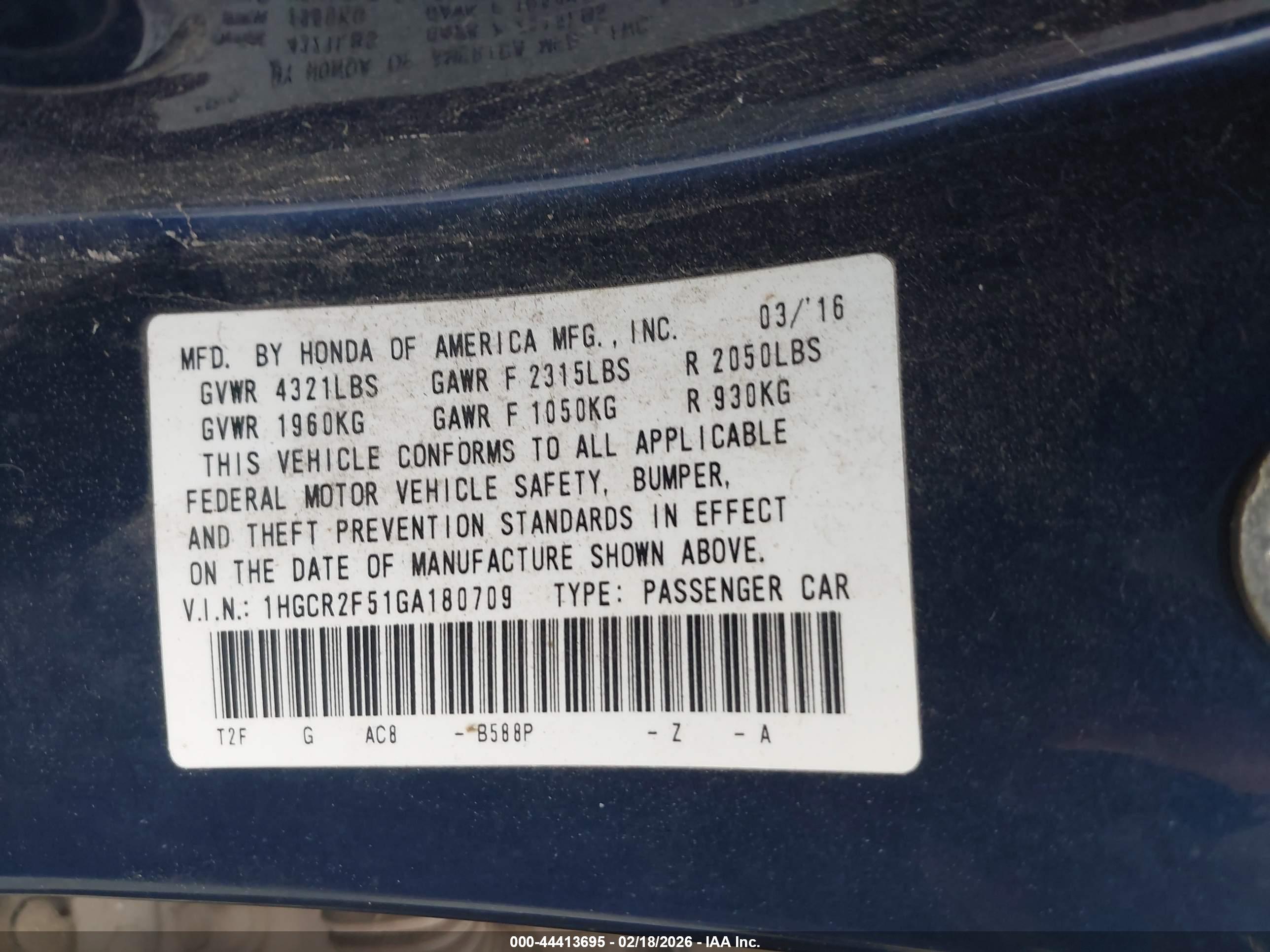 HONDA ACCORD image 9