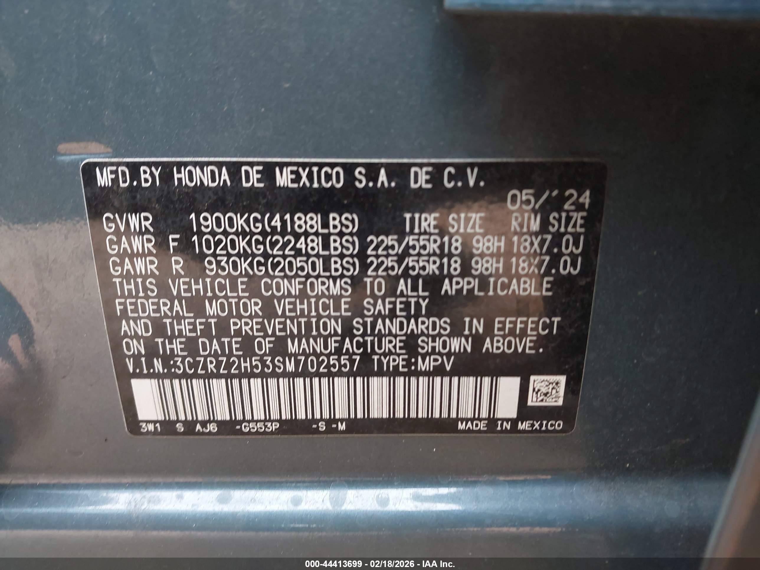 HONDA HR-V image 9