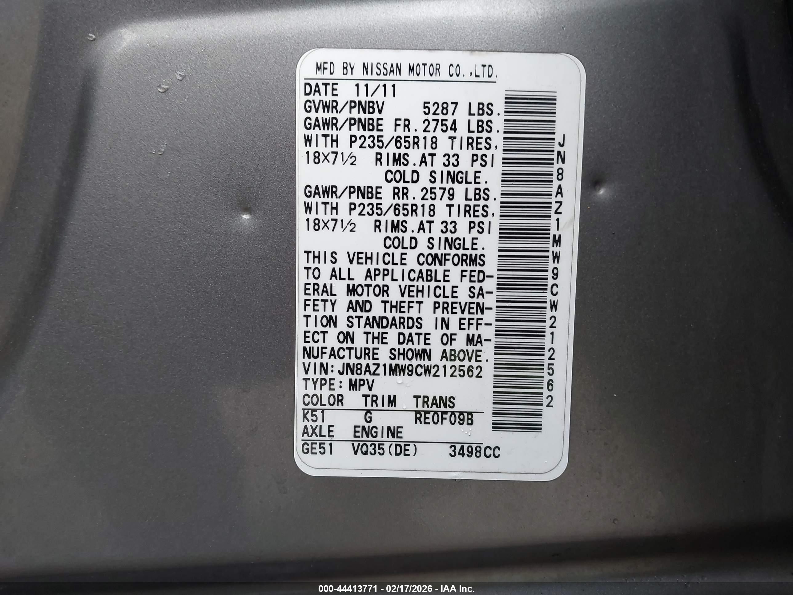 NISSAN MURANO image 9