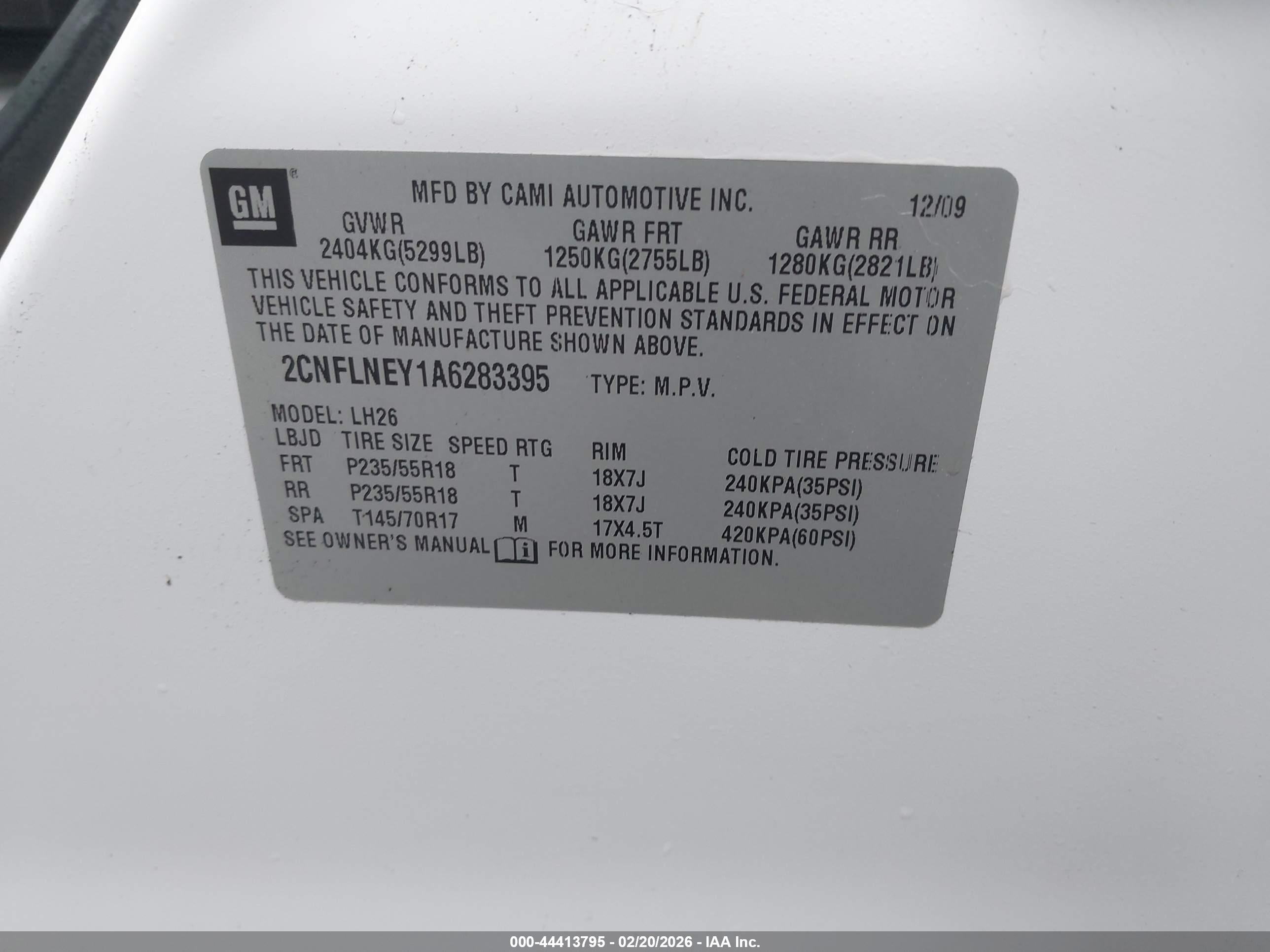 CHEVROLET EQUINOX image 9