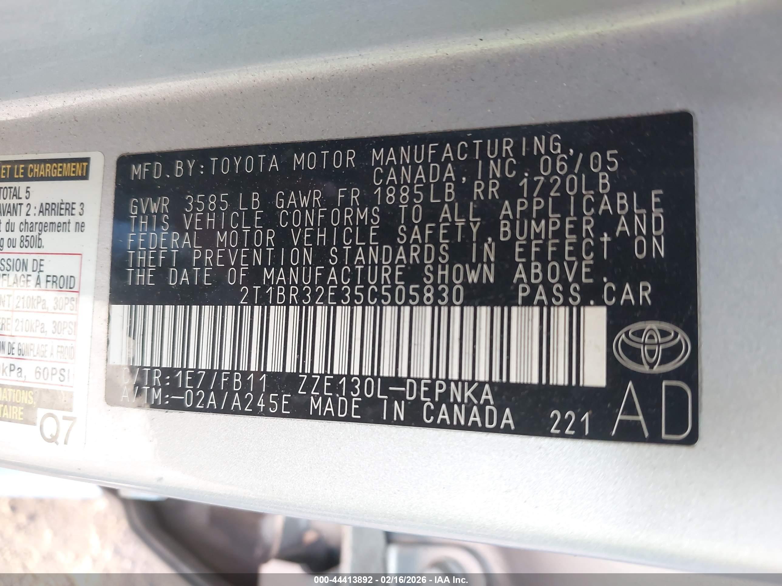 TOYOTA COROLLA image 9