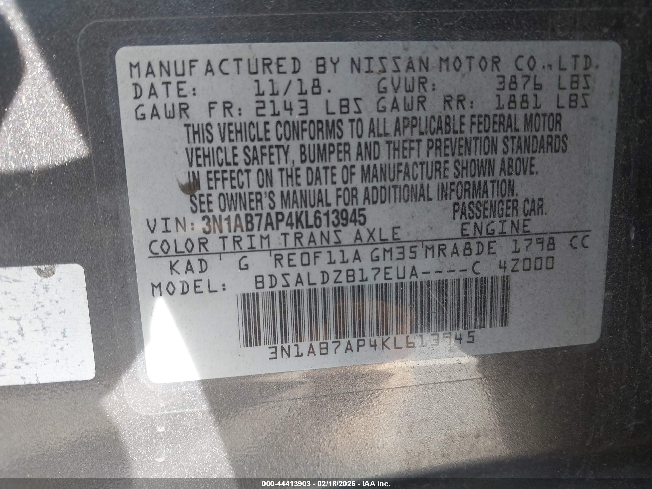 NISSAN SENTRA image 9