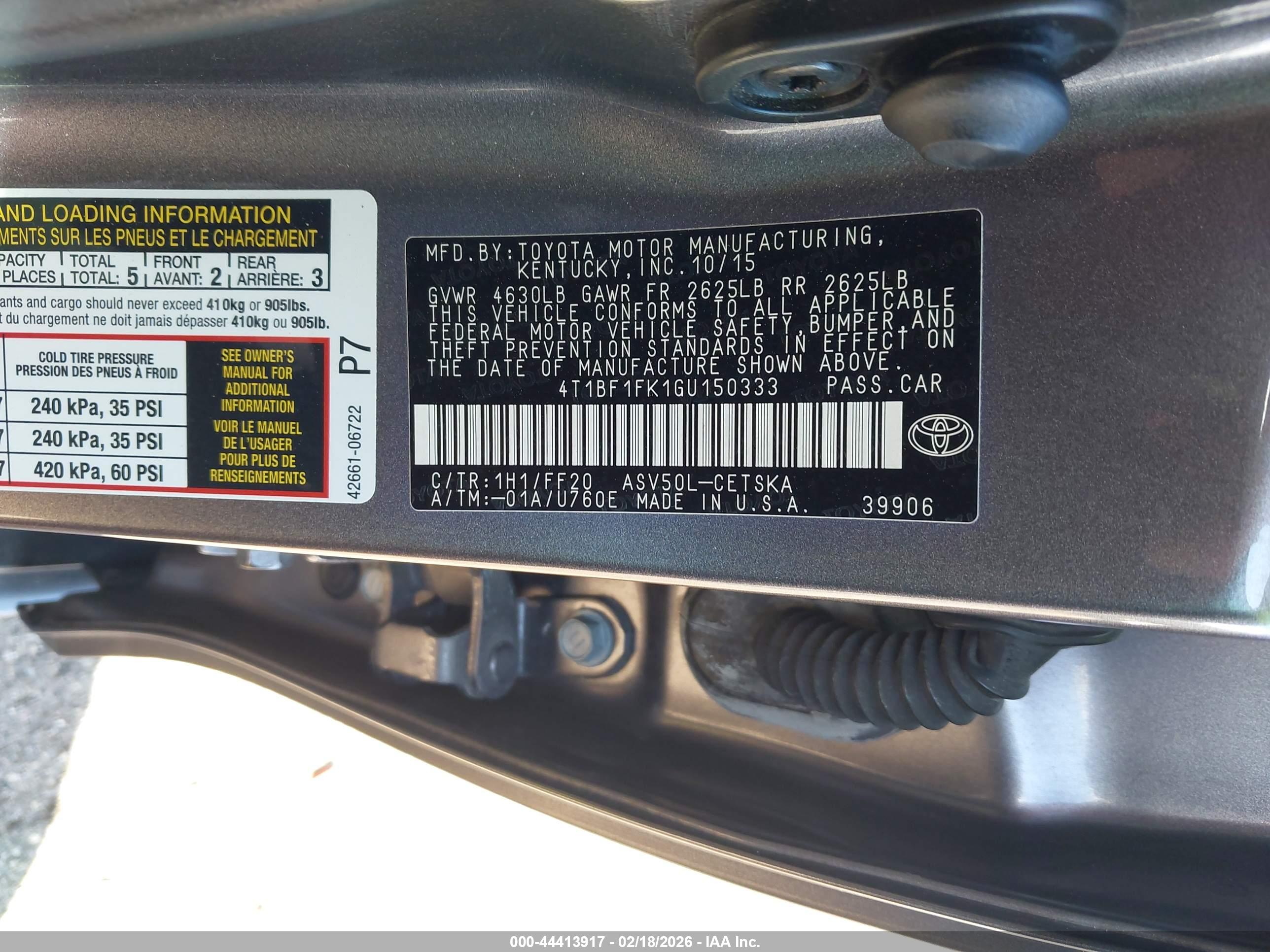 TOYOTA CAMRY image 9
