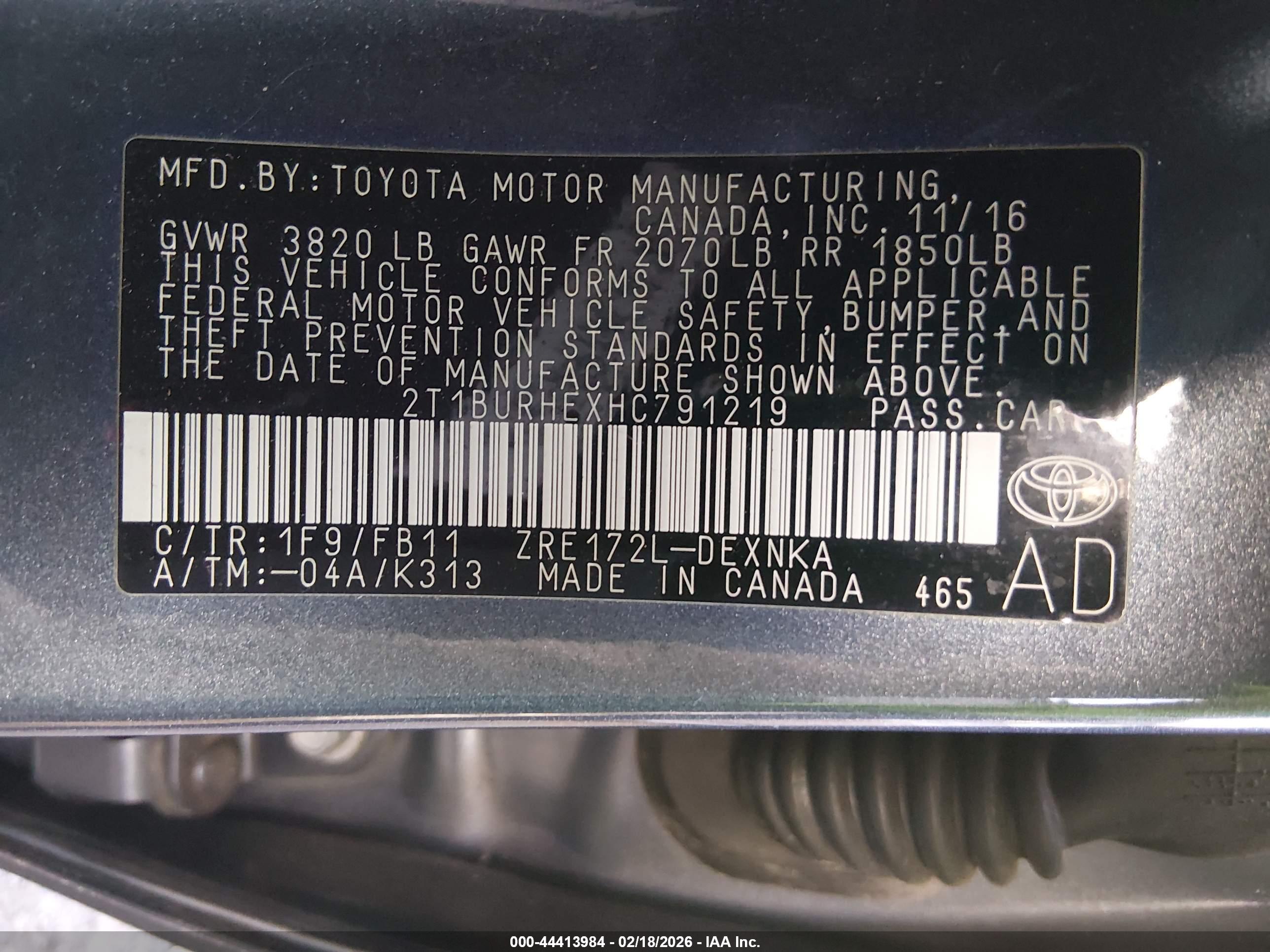 TOYOTA COROLLA image 9