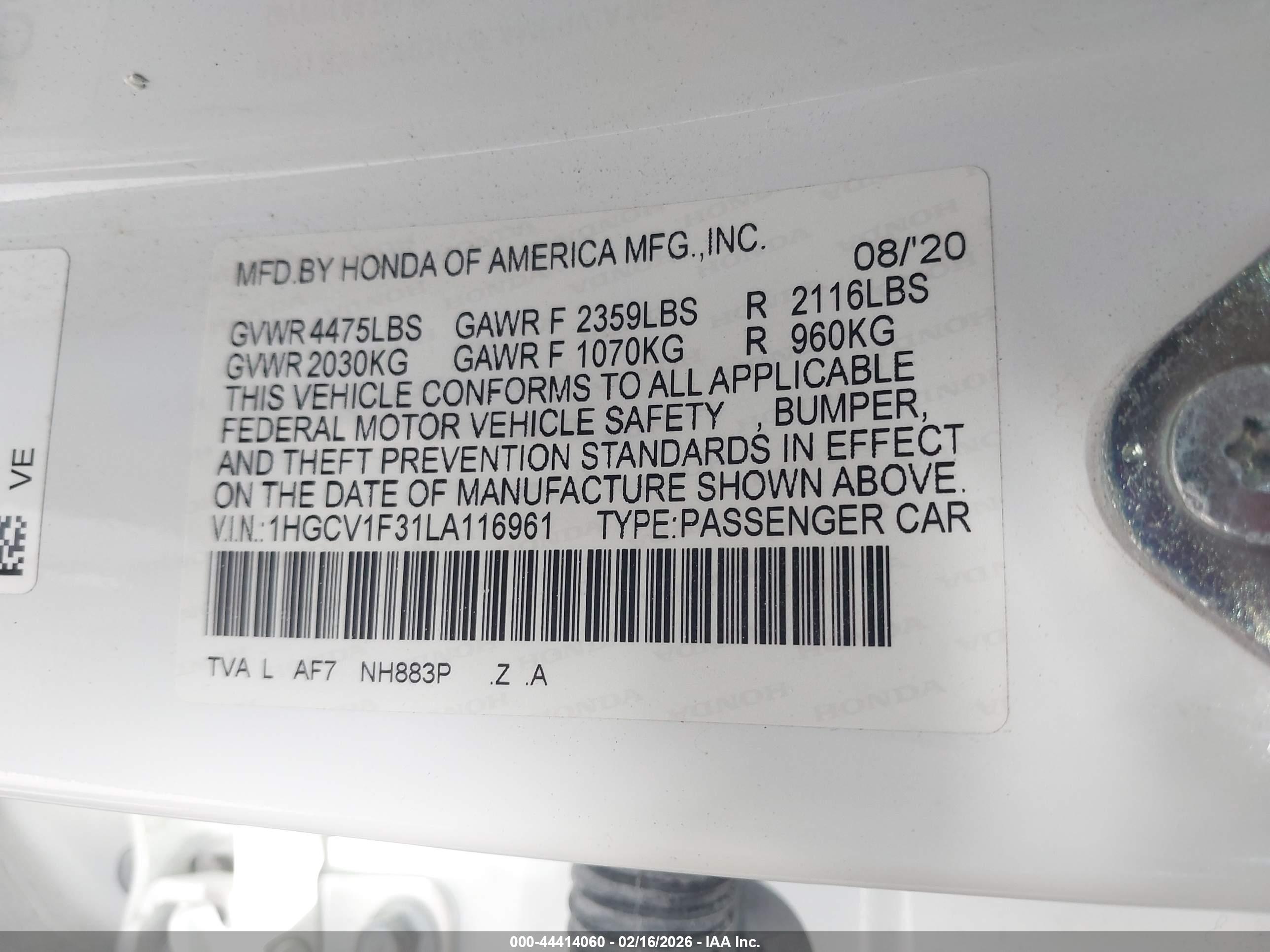 HONDA ACCORD image 9