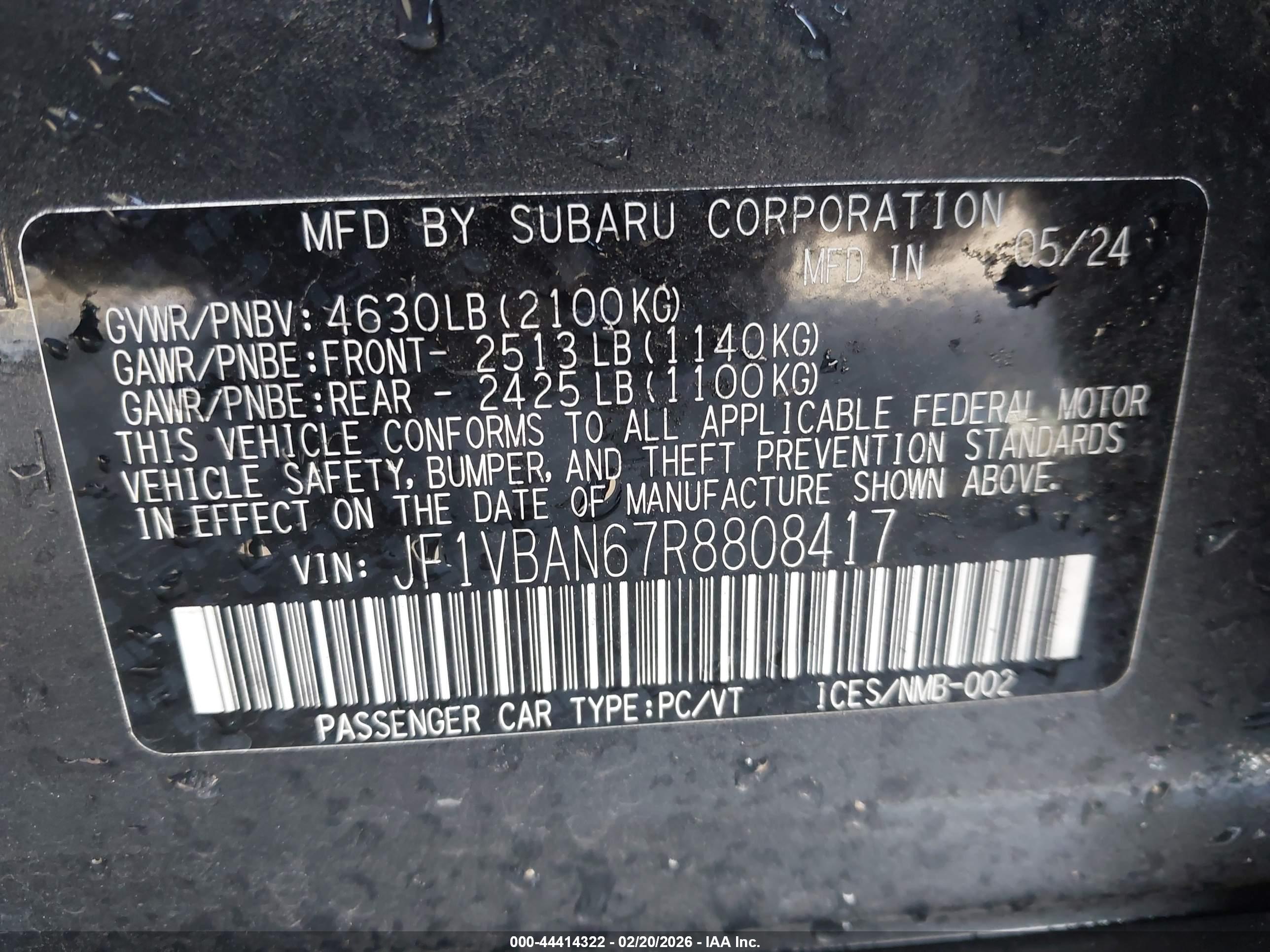 SUBARU WRX image 9