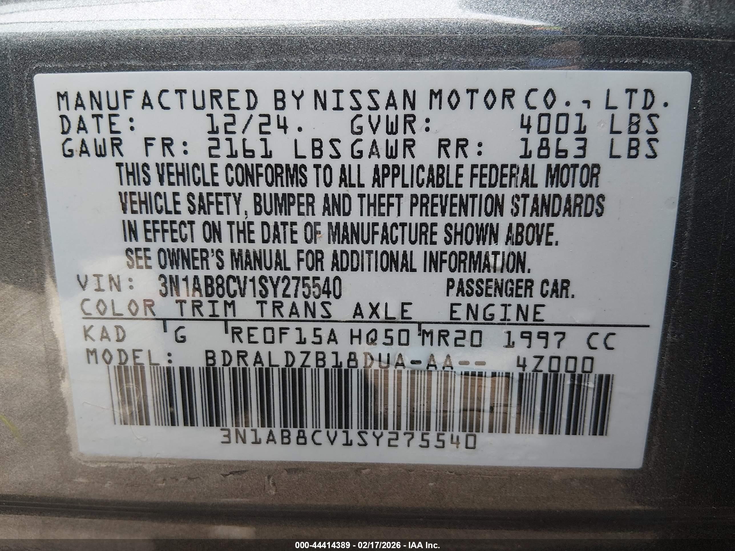 NISSAN SENTRA image 9