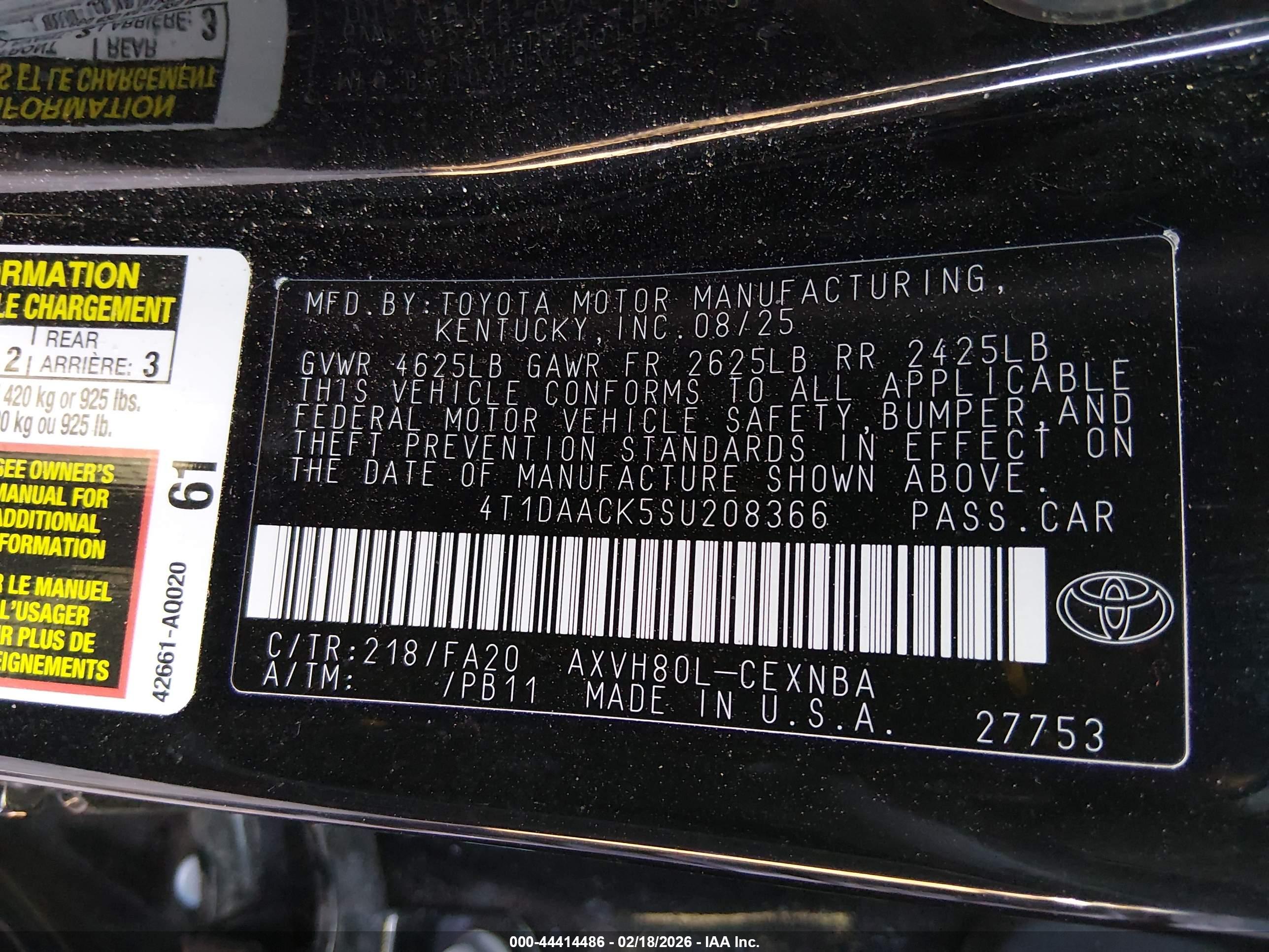 TOYOTA CAMRY image 9