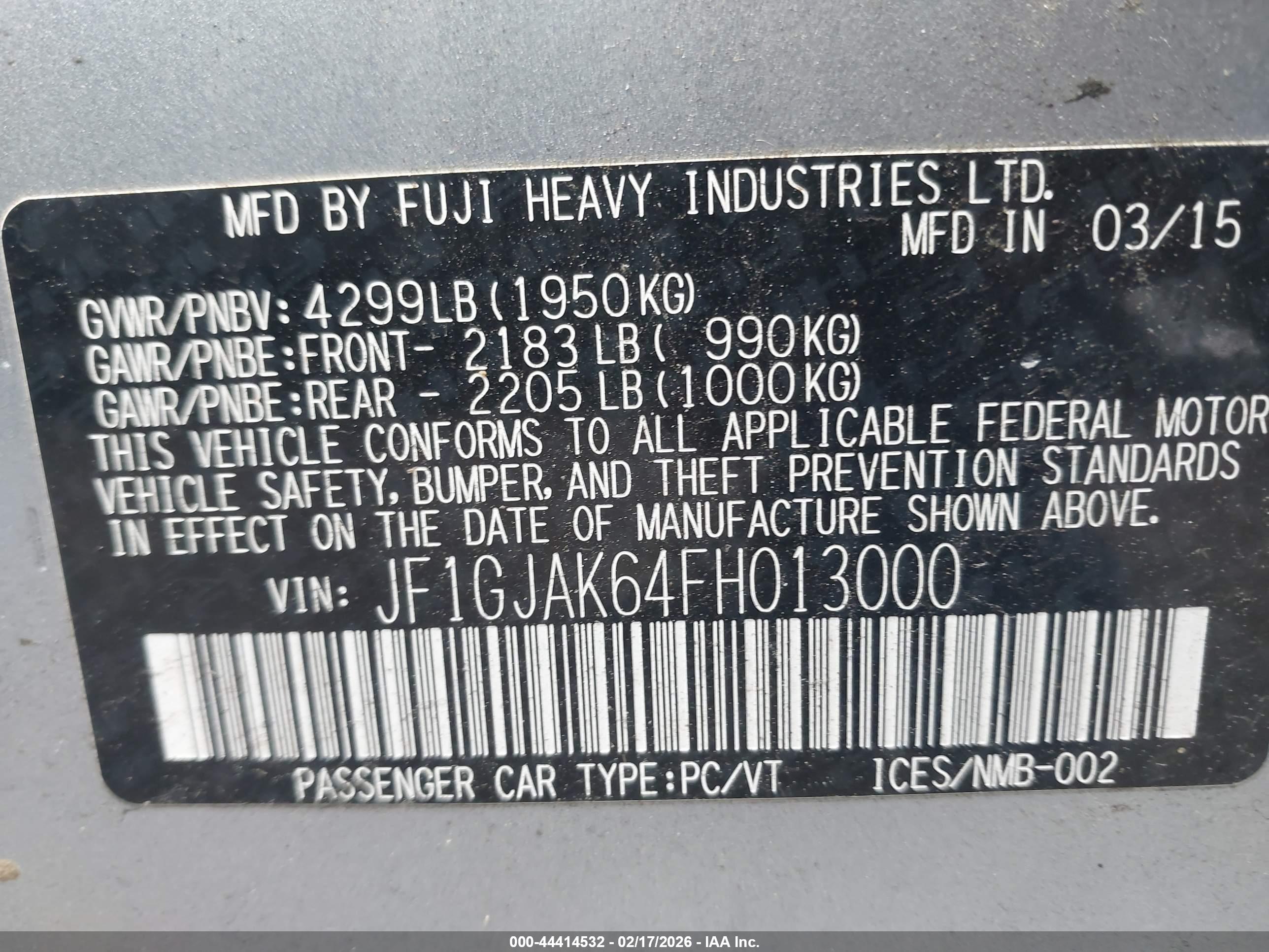 SUBARU IMPREZA image 9