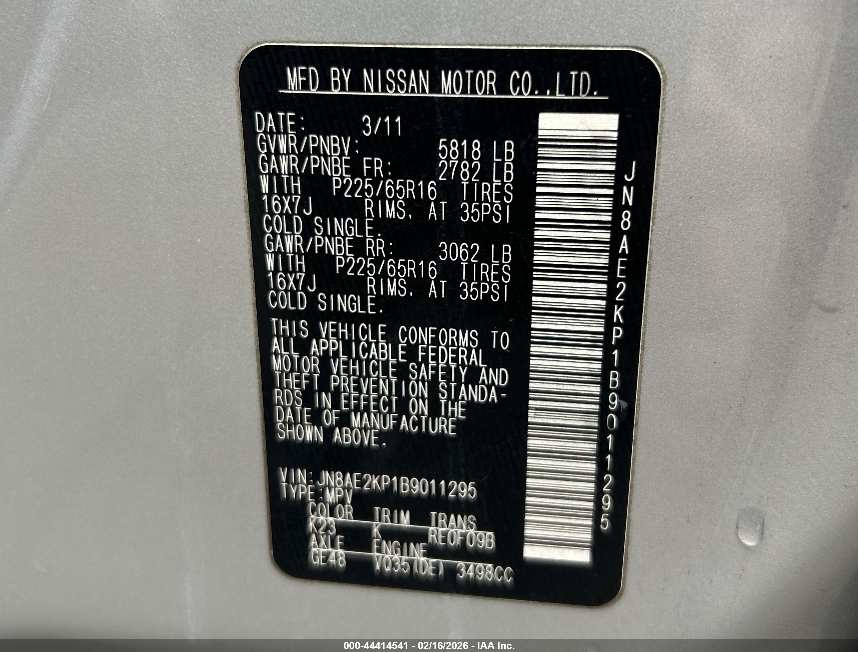 NISSAN QUEST image 9