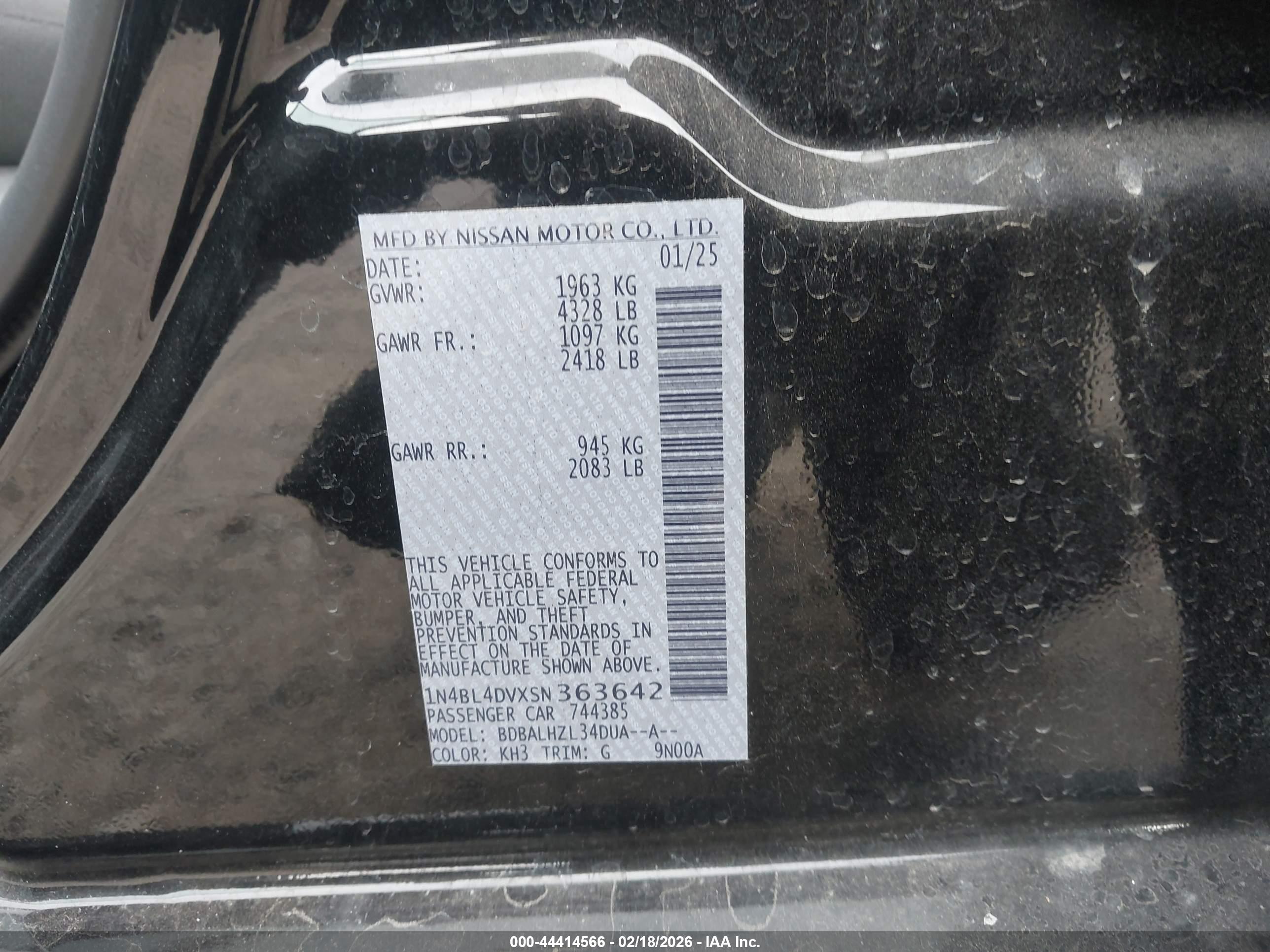 NISSAN ALTIMA image 9